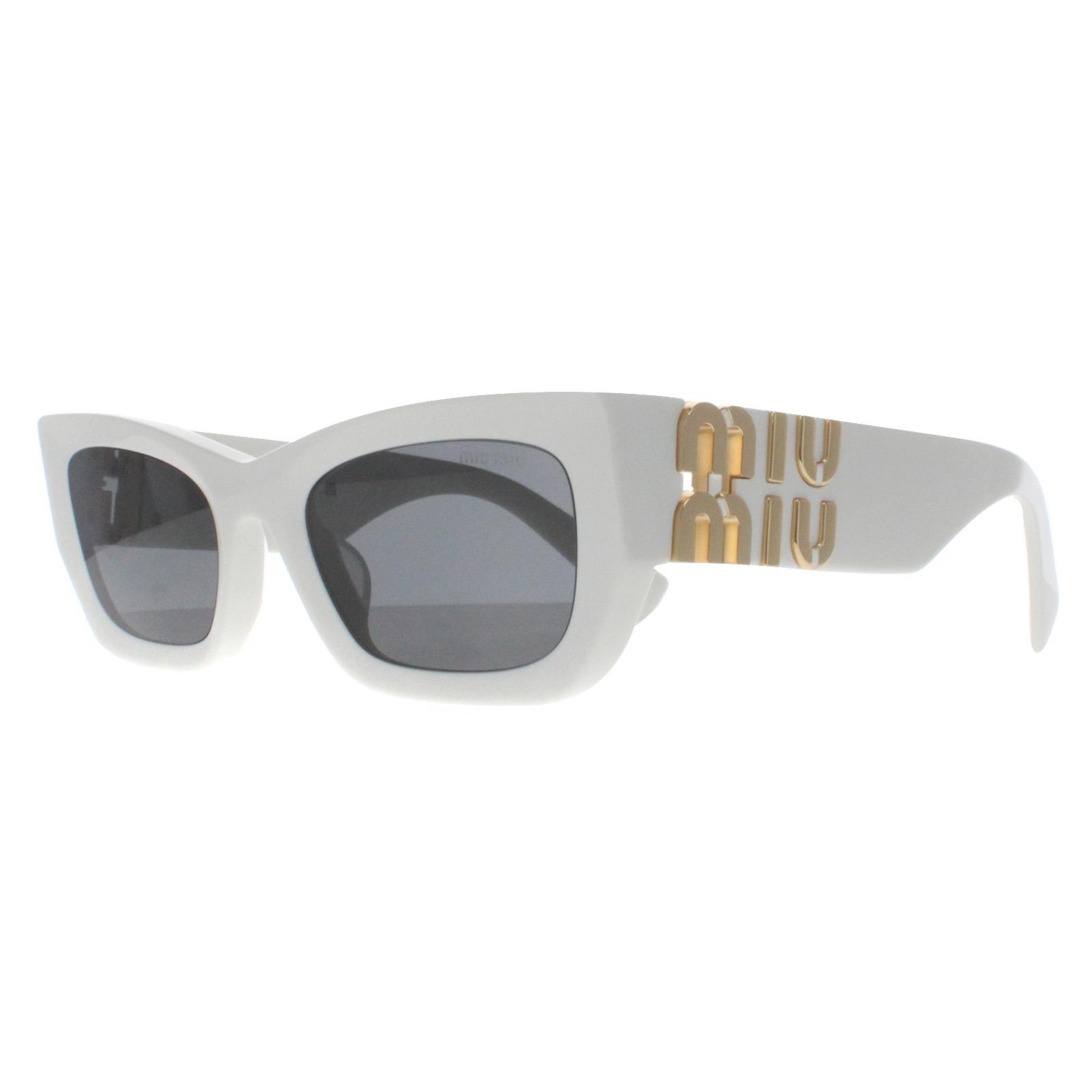 White Miu Miu White Rectangle White Dark Grey MU09WS, Image 2 of 4
