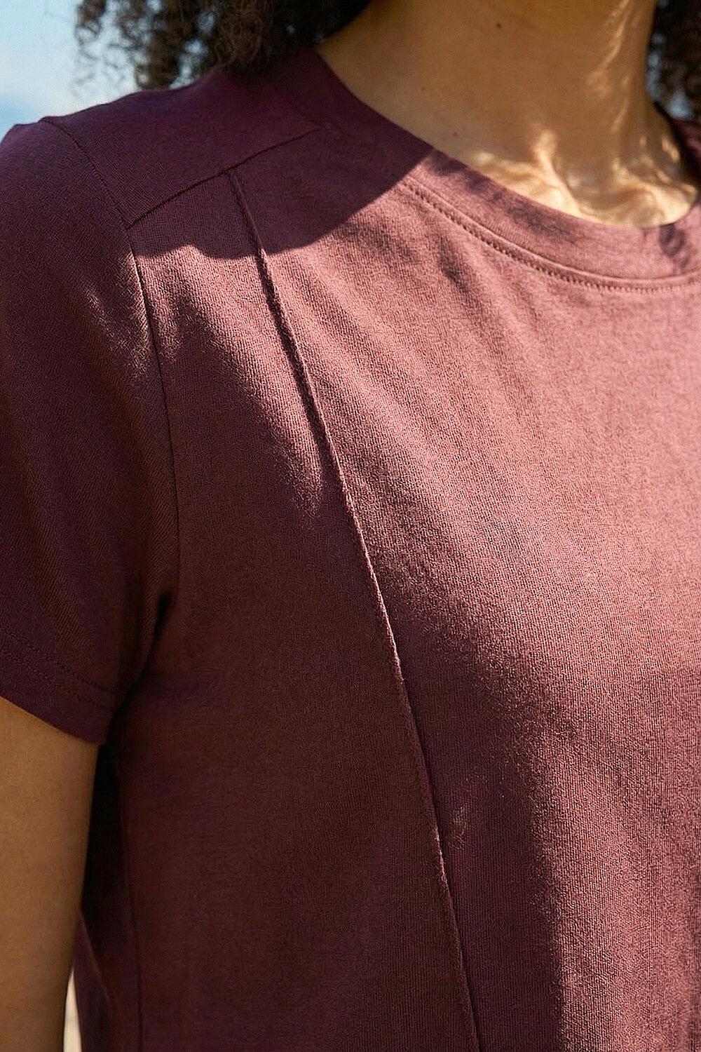 Wine Dusk Premium Stretch T-Shirt , Image 5 of 4