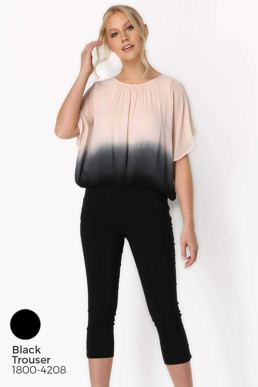 PINK Ombre Batwing Top, Image 6 of 8