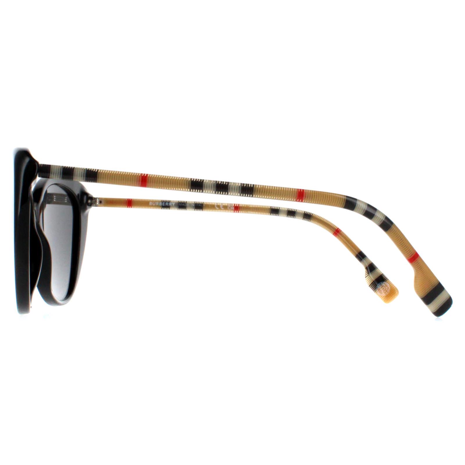 Black Burberry Black Cat Eye Black Dark Grey BE4407, Image 3 of 4