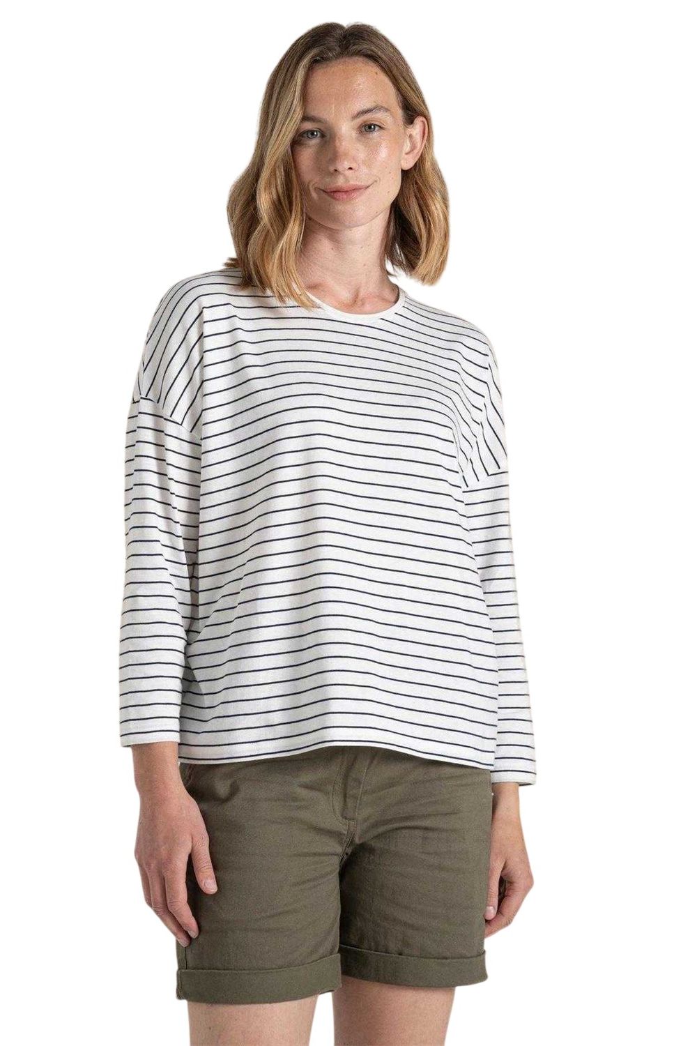 Navy Blue Kielder Drop Shoulder TShirt, Image 1 of 4