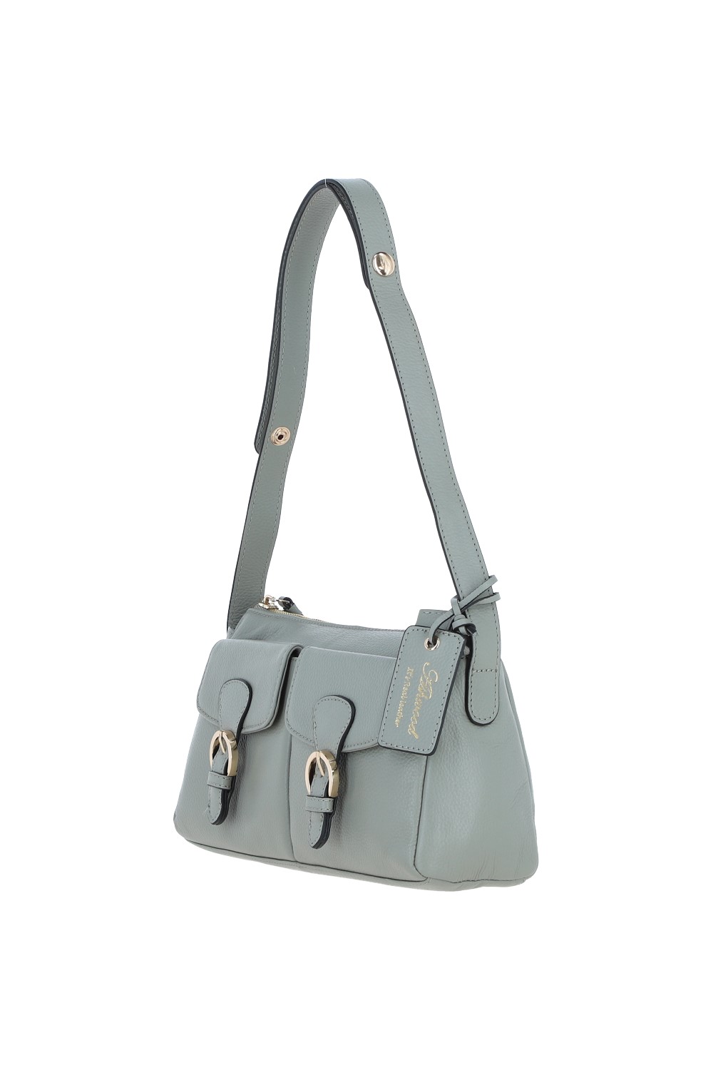 Olive Ashwood Leather Olive 'Nevaria' Real Leather Shoulder Bag, Image 2 of 4