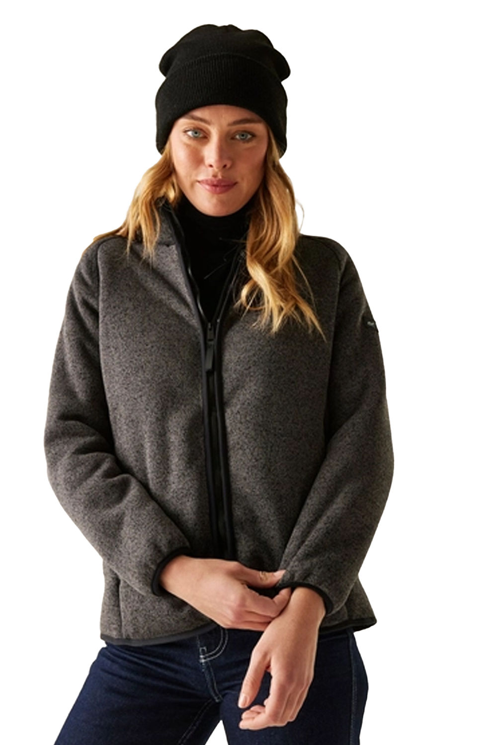 Black Mellrey Full Zip Fleece, Image 4 of 6