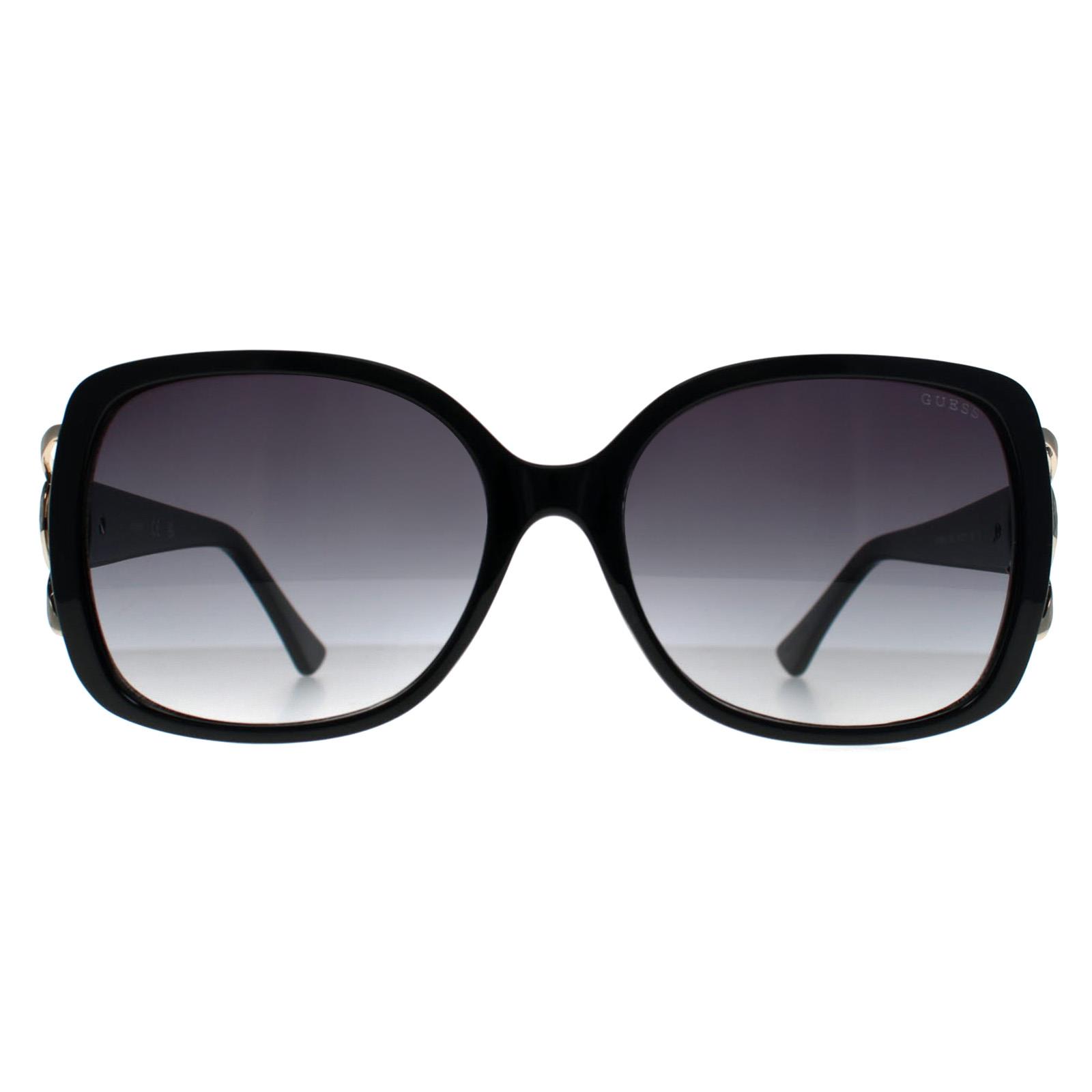 Black Guess Black Butterfly Shiny Black Grey Gradient GF6065, Image 1 of 3