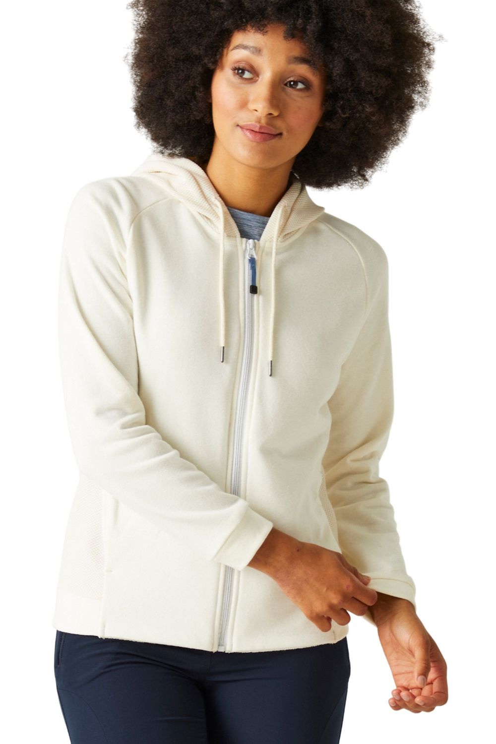 White Flamino Full Zip Fleece Jacket, Image 4 of 6