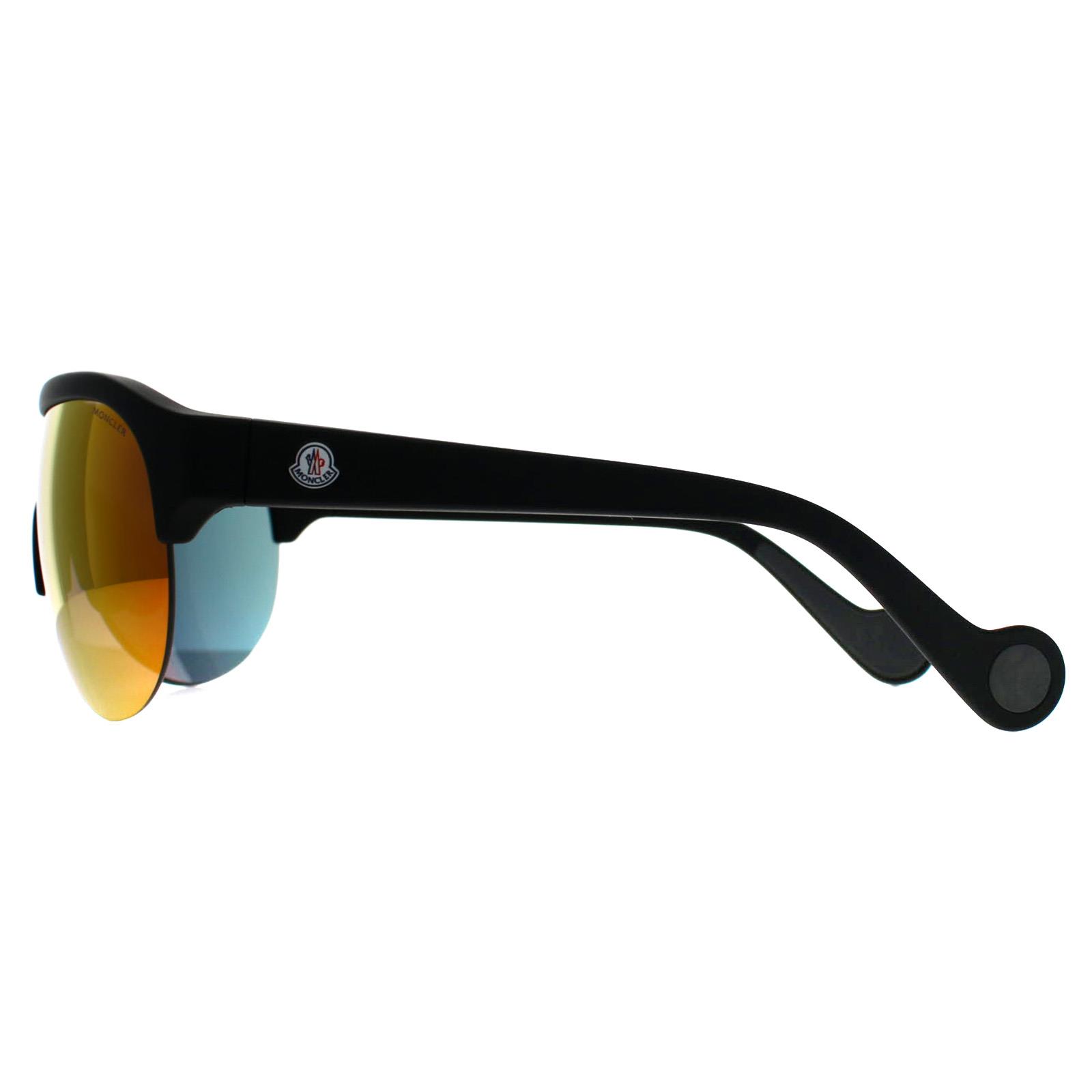 Black Moncler Black Wrap Matte Black Red Mirror and Grey ML0049, Image 3 of 3