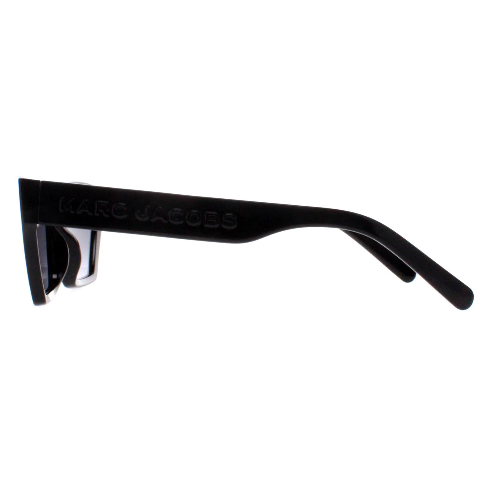 Black Cat Eye Shiny Black Dark Grey Gradient MARC 657/S, Image 3 of 4