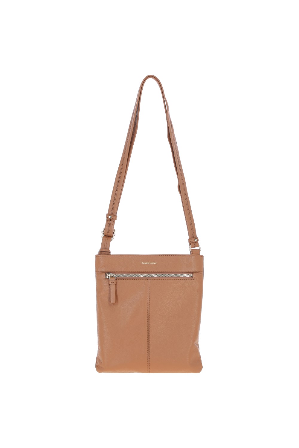 Camel 'Cienna' Real Leather Crossbody Bag, Image 4 of 5