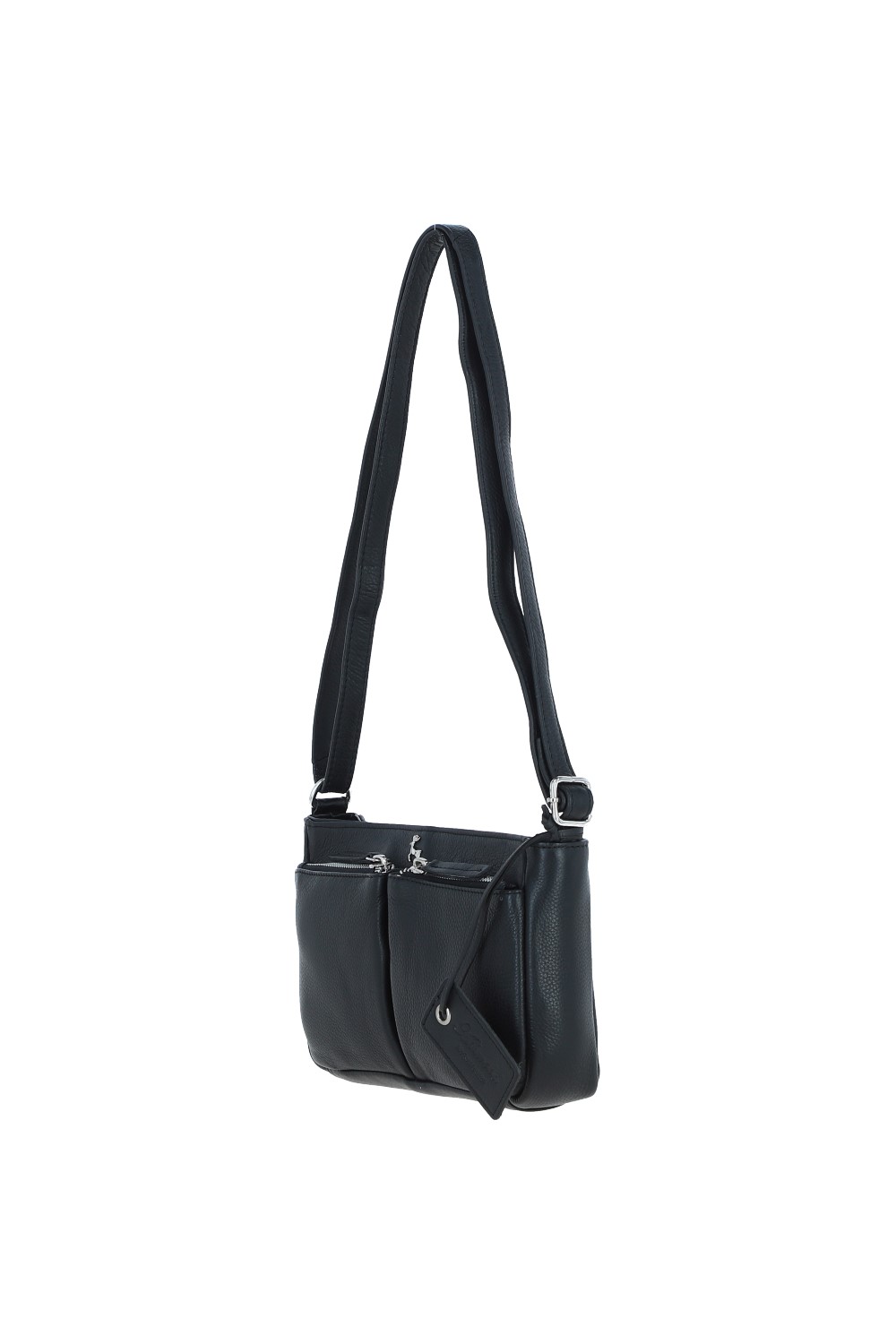 Black 'Iverness' Real Leather Crossbody Bag, Image 3 of 5