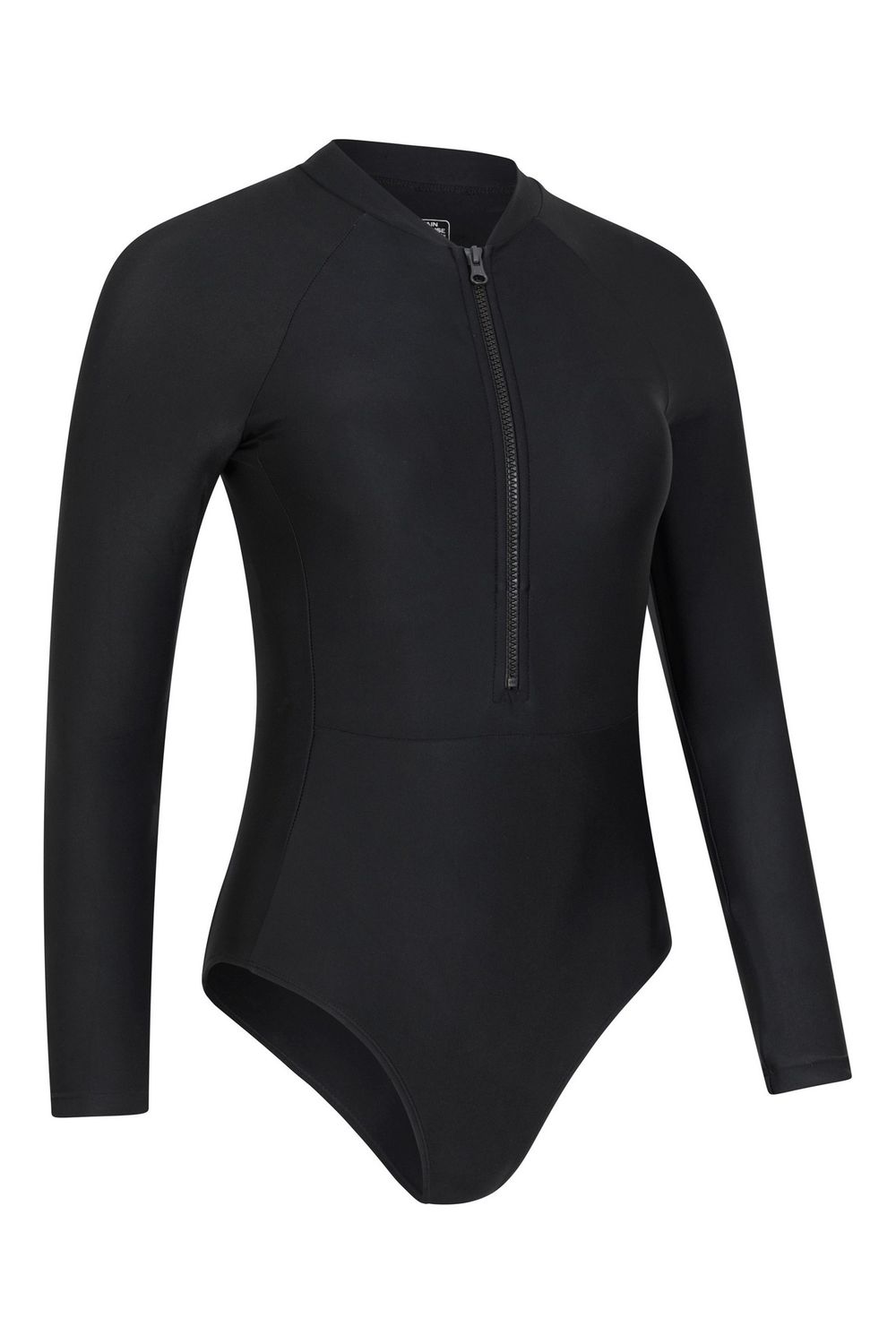 Black Surfer Long Sleeved One Piece Swimsuit, Image 4 of 4