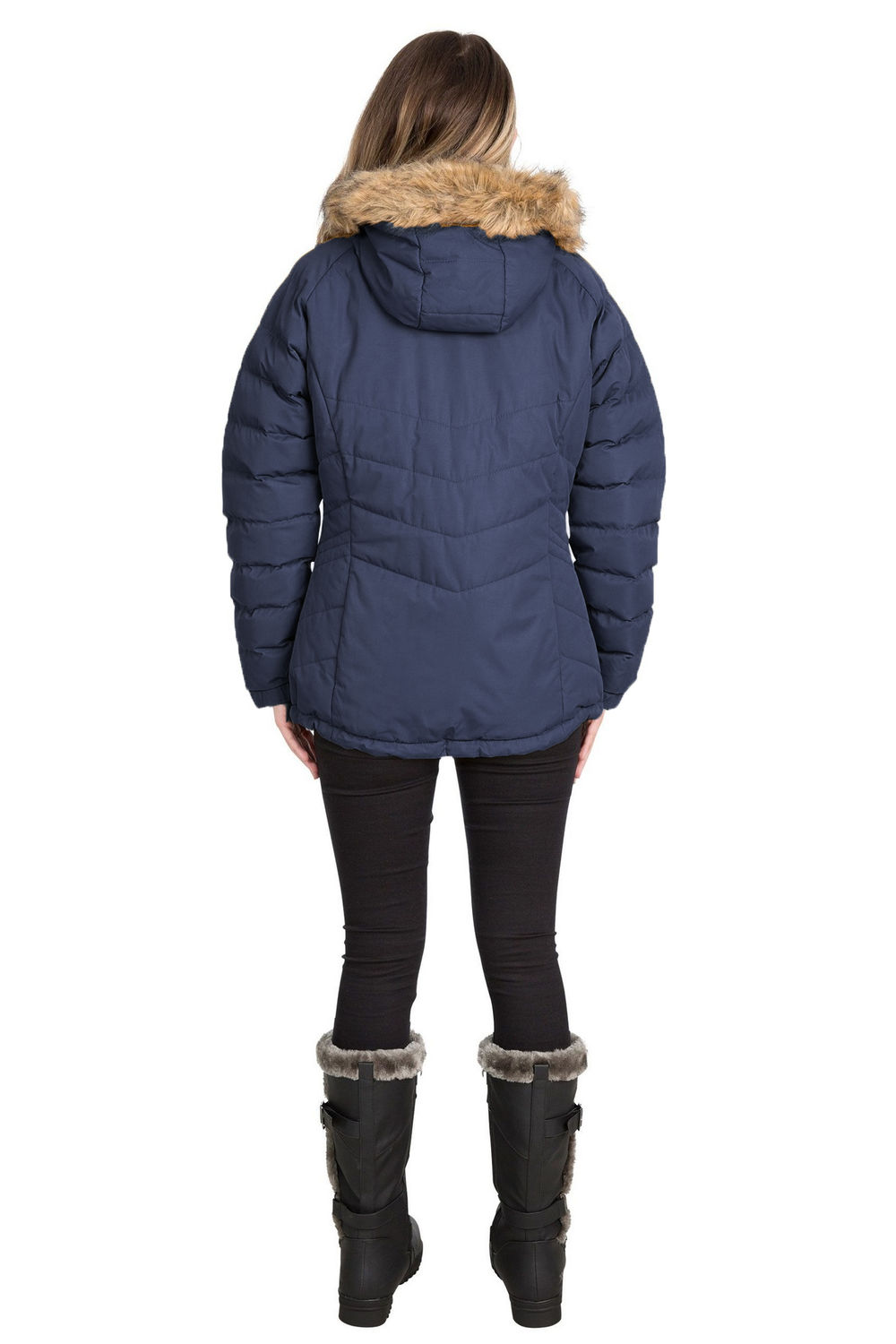 Navy Nadina Waterproof Padded Jacket, Image 3 of 4