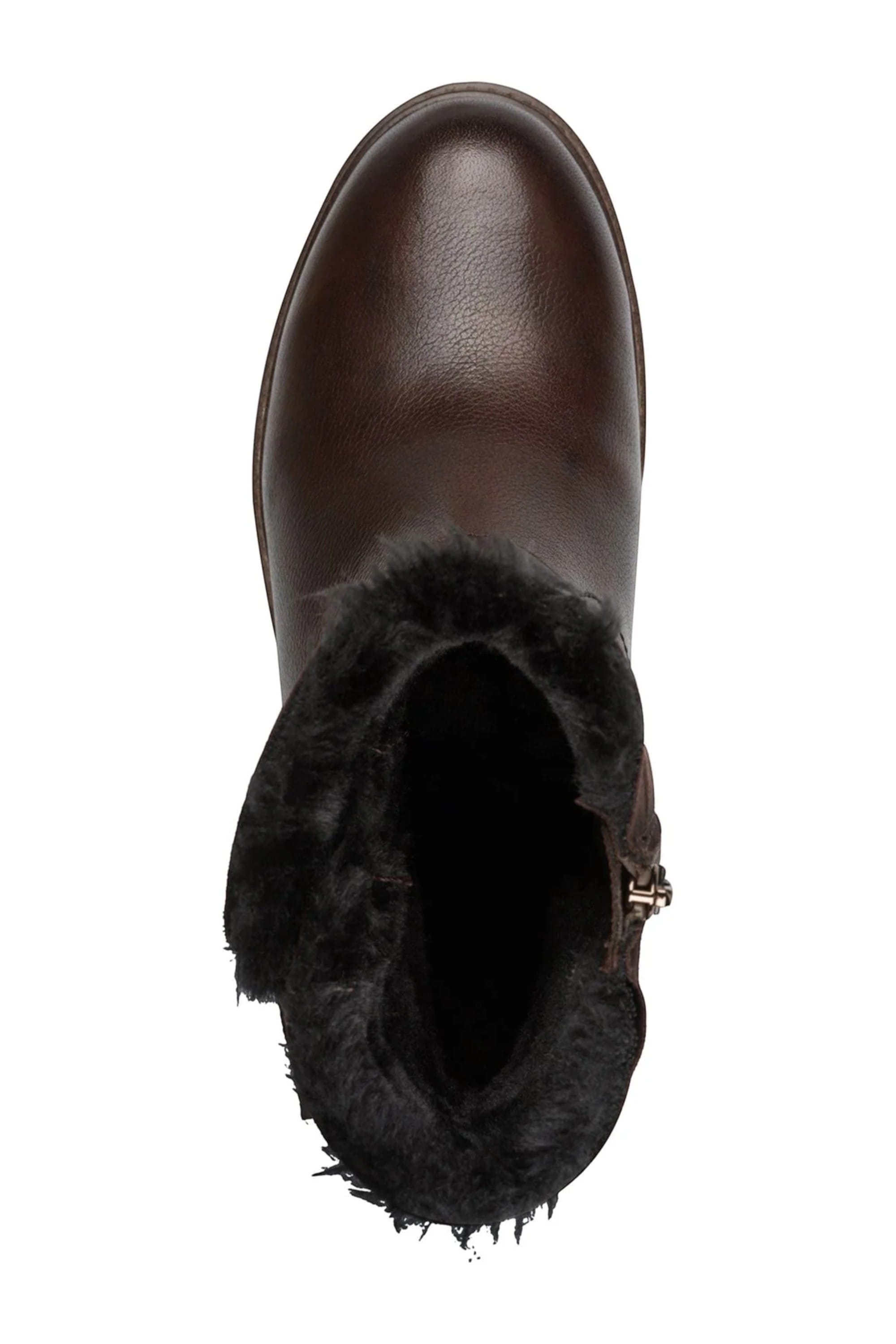 Brown Tamaris Womens Mocca Buckle Biker Boots, Image 5 of 8