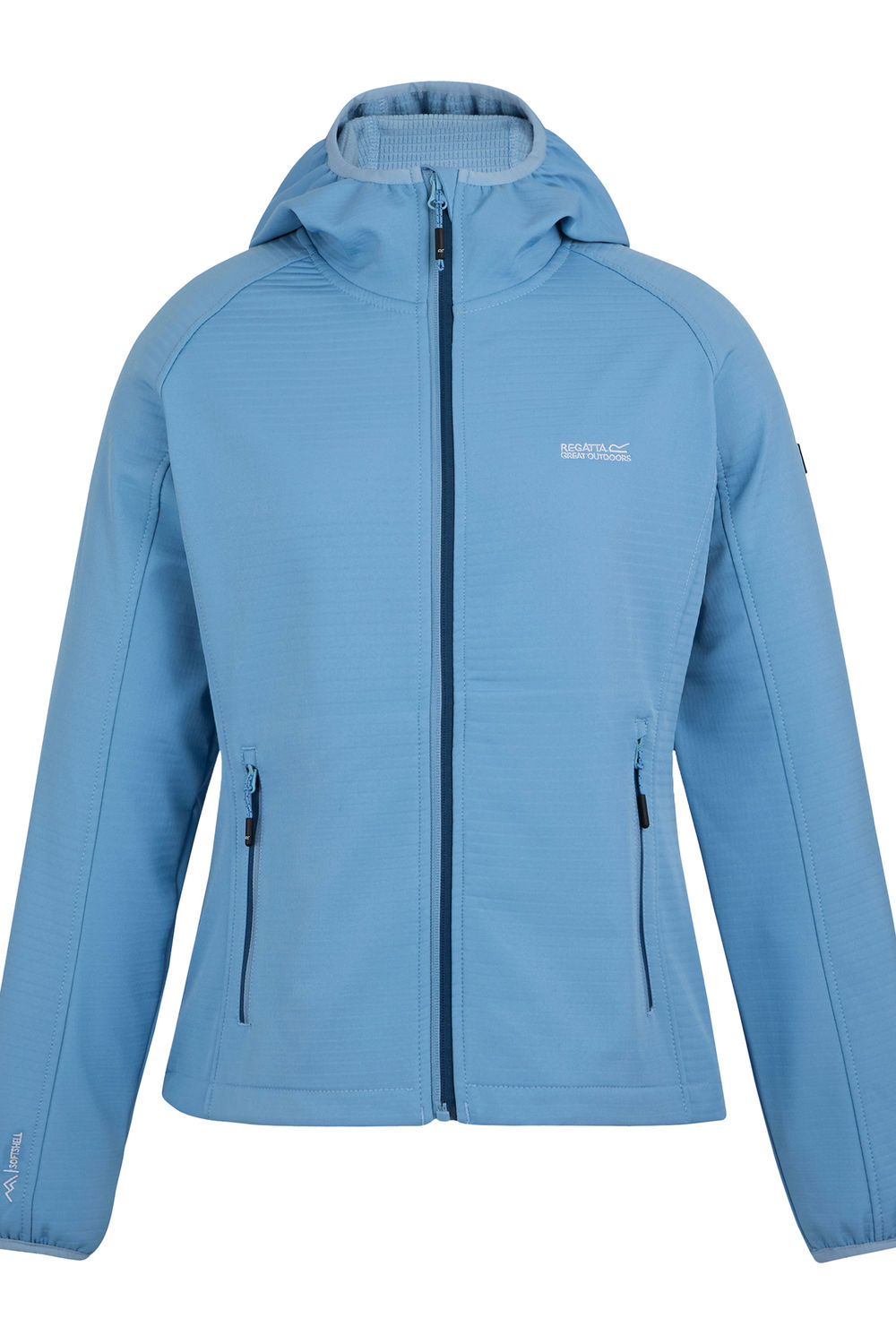 Light Denim Soft Shell Jacket, Image 1 of 5