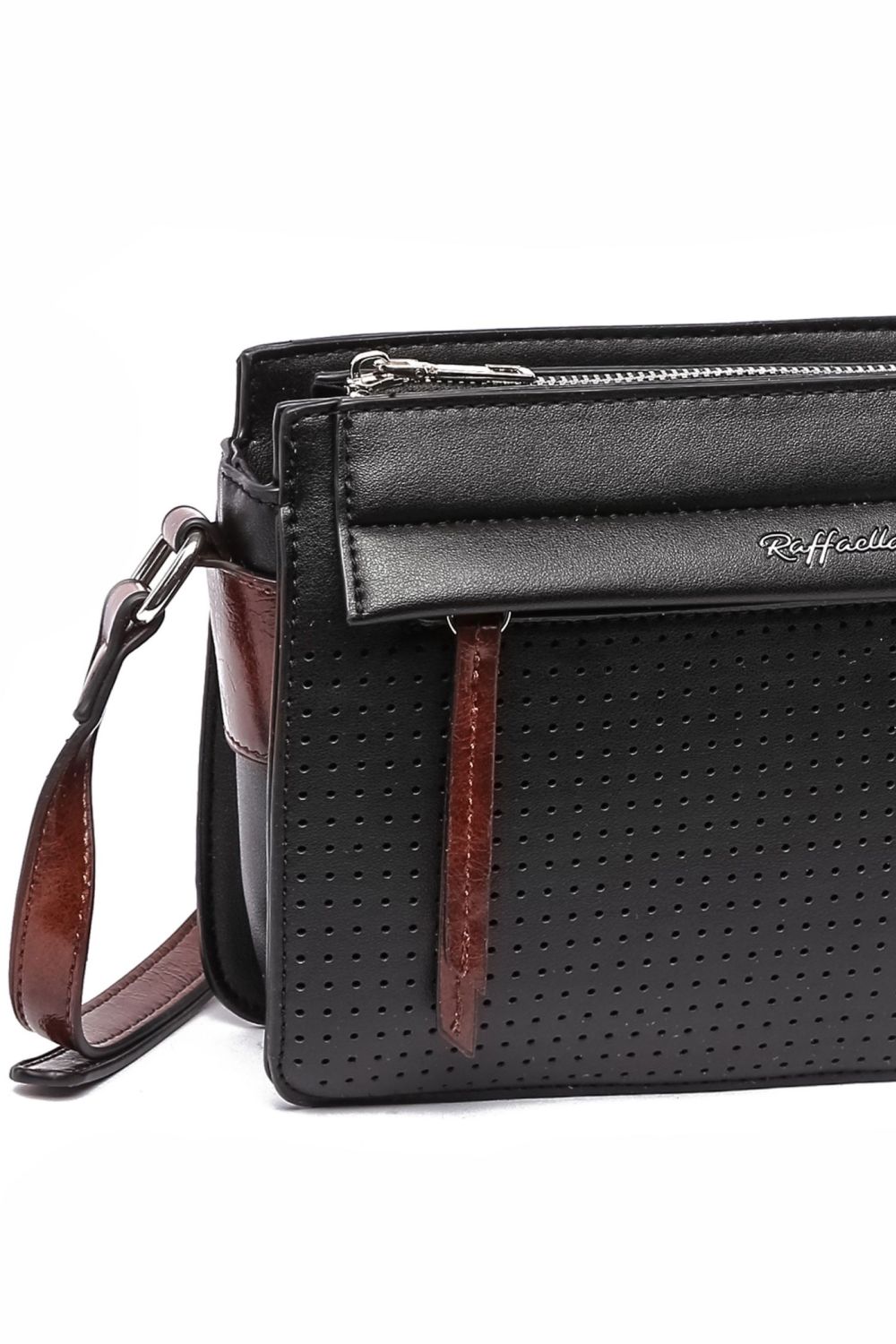Black Cross Body Satchel Bag, Image 2 of 2
