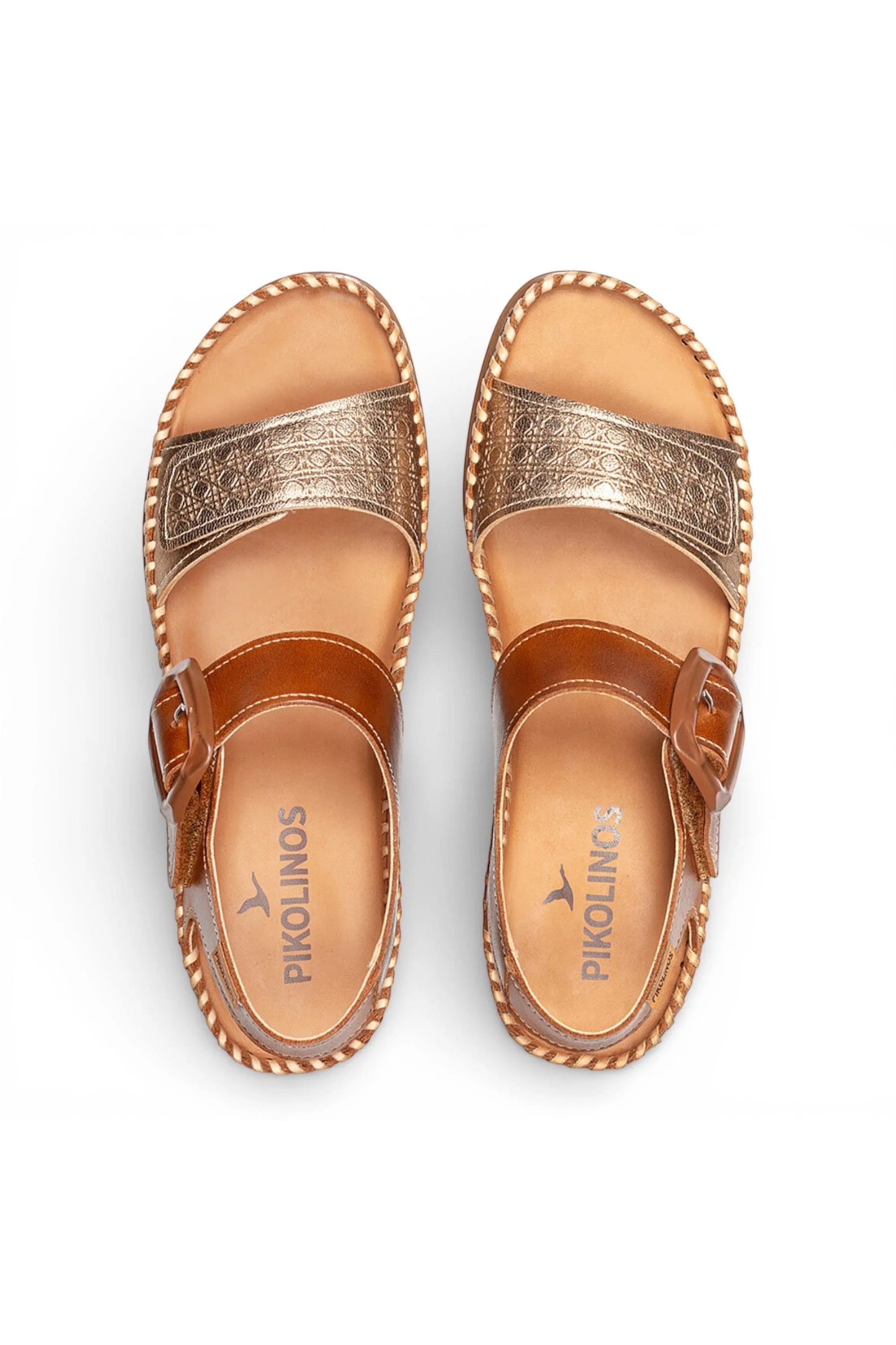 Brown Womens leather Summer Sandals-W8K-0555C1, Image 8 of 8