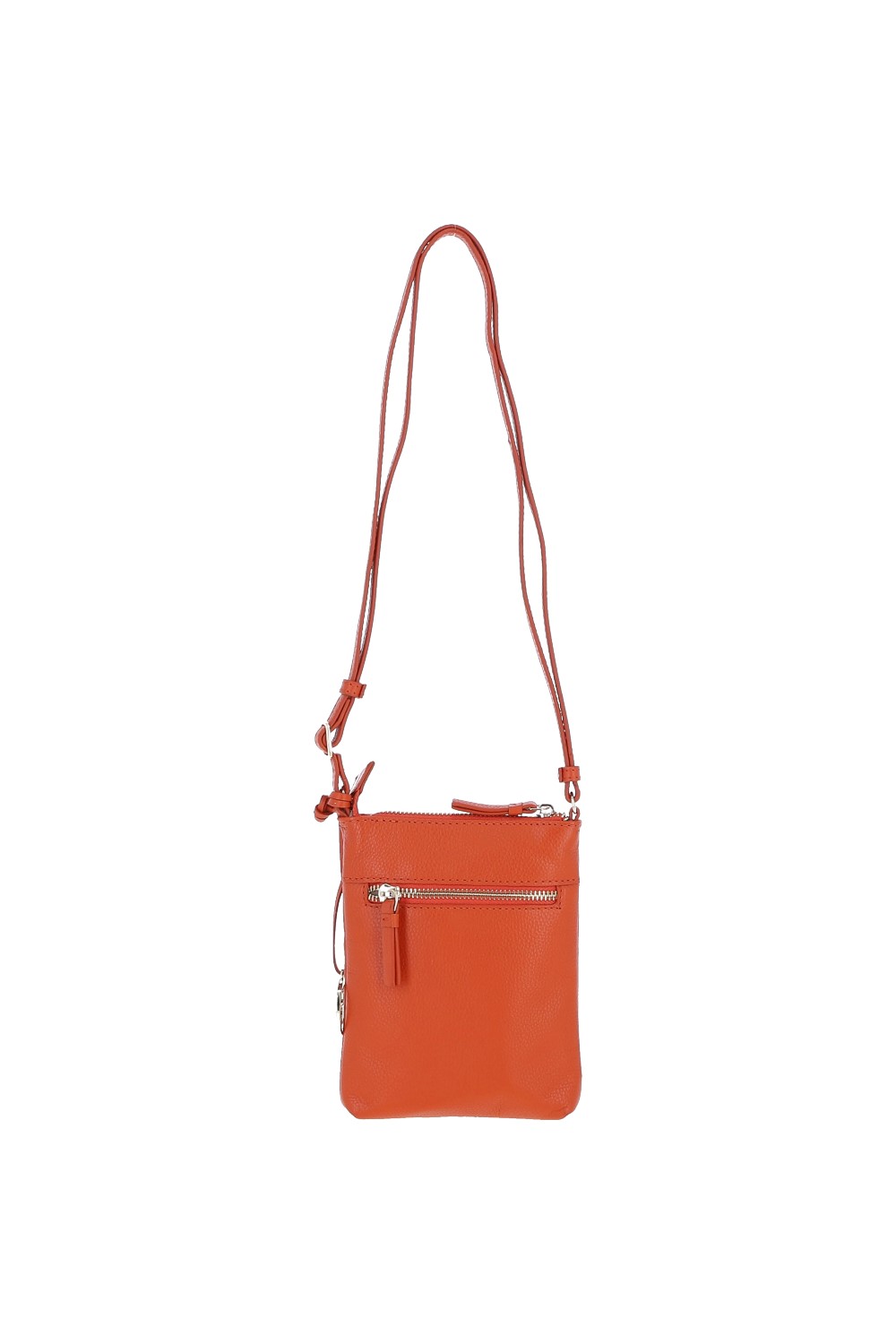 Orange Real Leather Crossbody Bag, Image 4 of 4