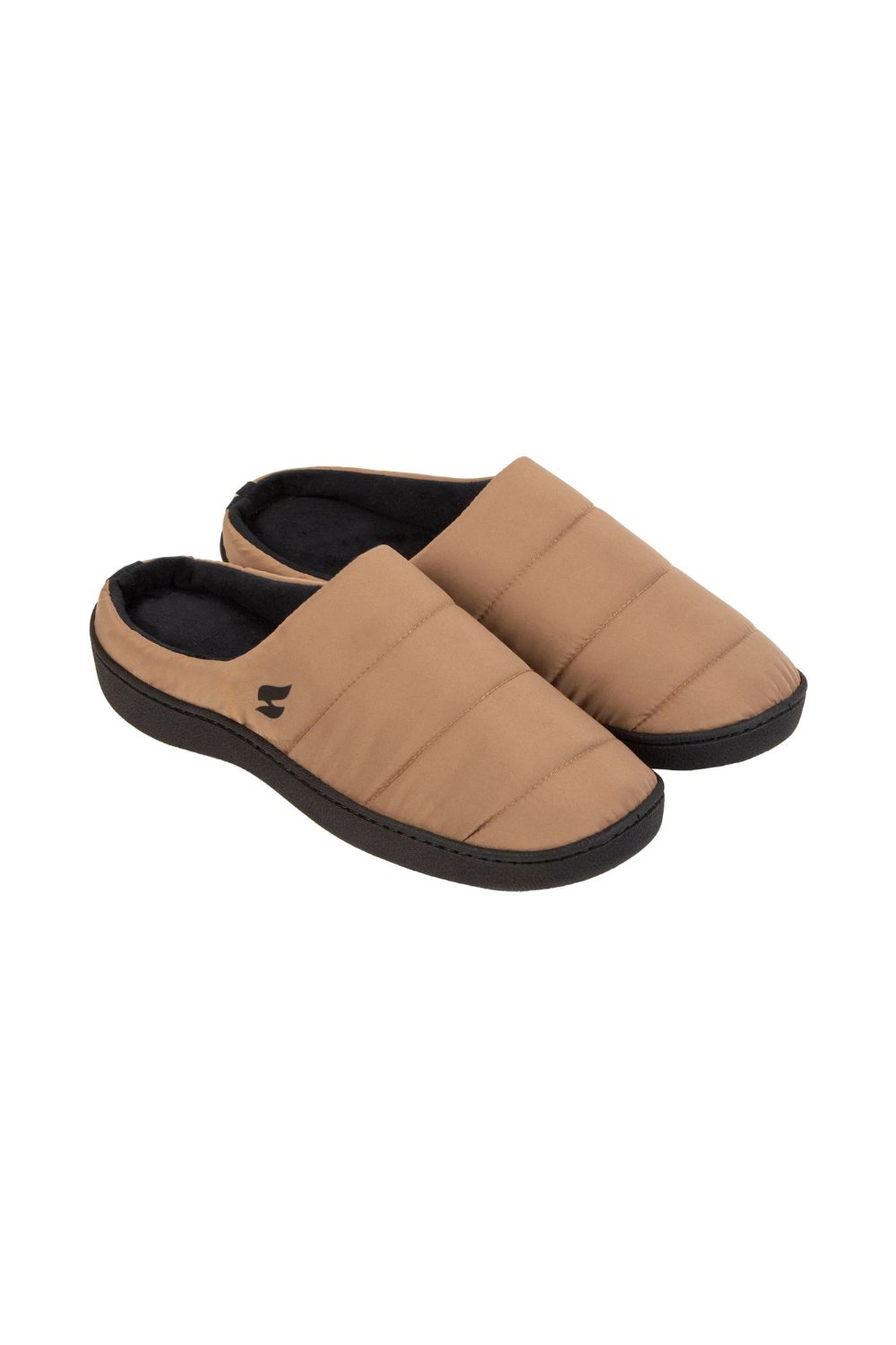 Khaki Ladies Cosy Winter Slip On Slippers, Image 1 of 4