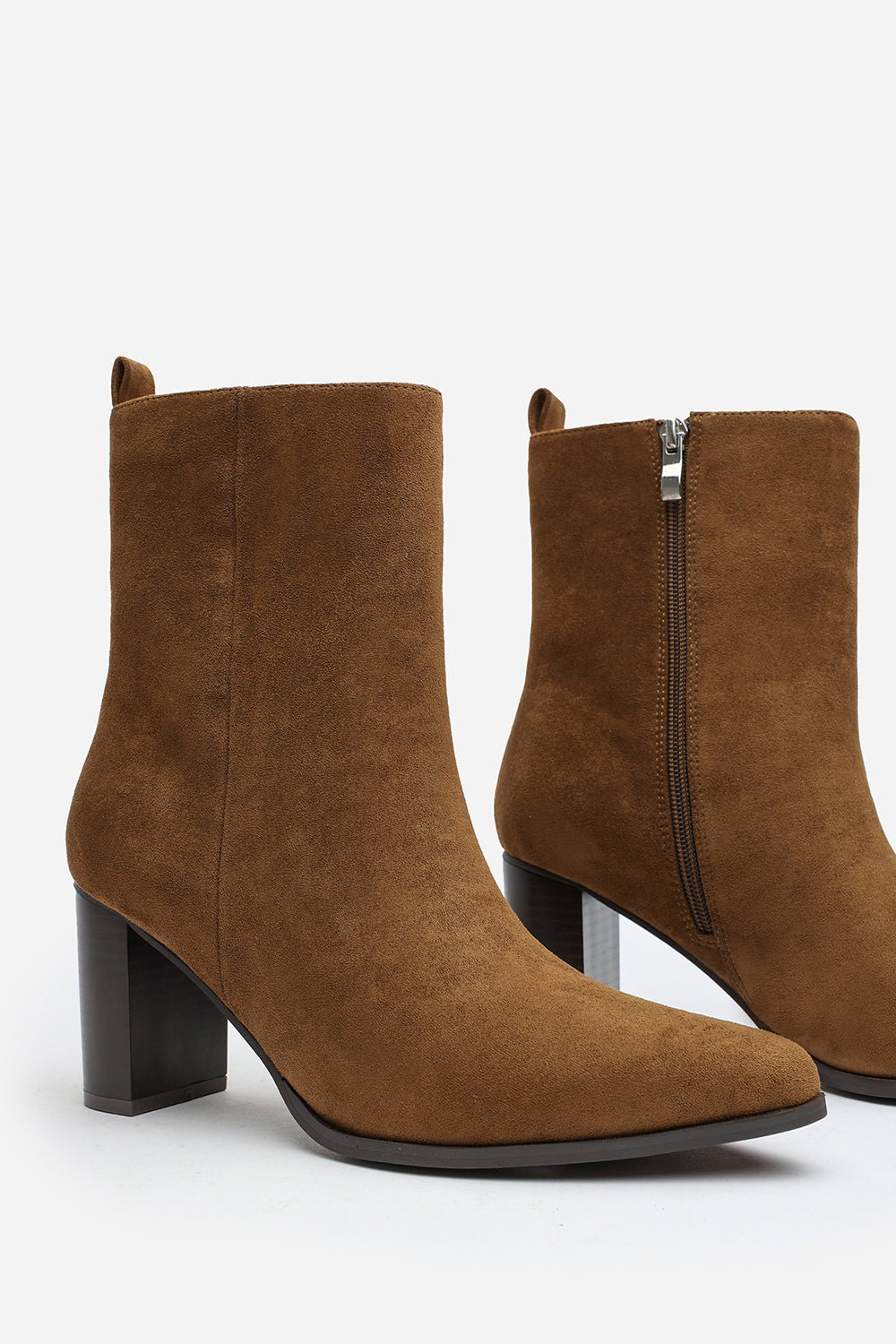 Khaki 'Artic' Block Heel Ankle Boot, Image 3 of 6