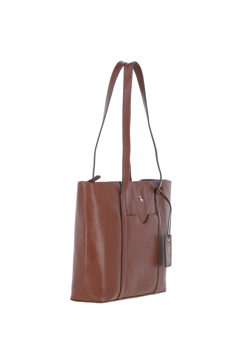 Tan 'Rosara' Real Leather Shoulder Bag, Image 5 of 5