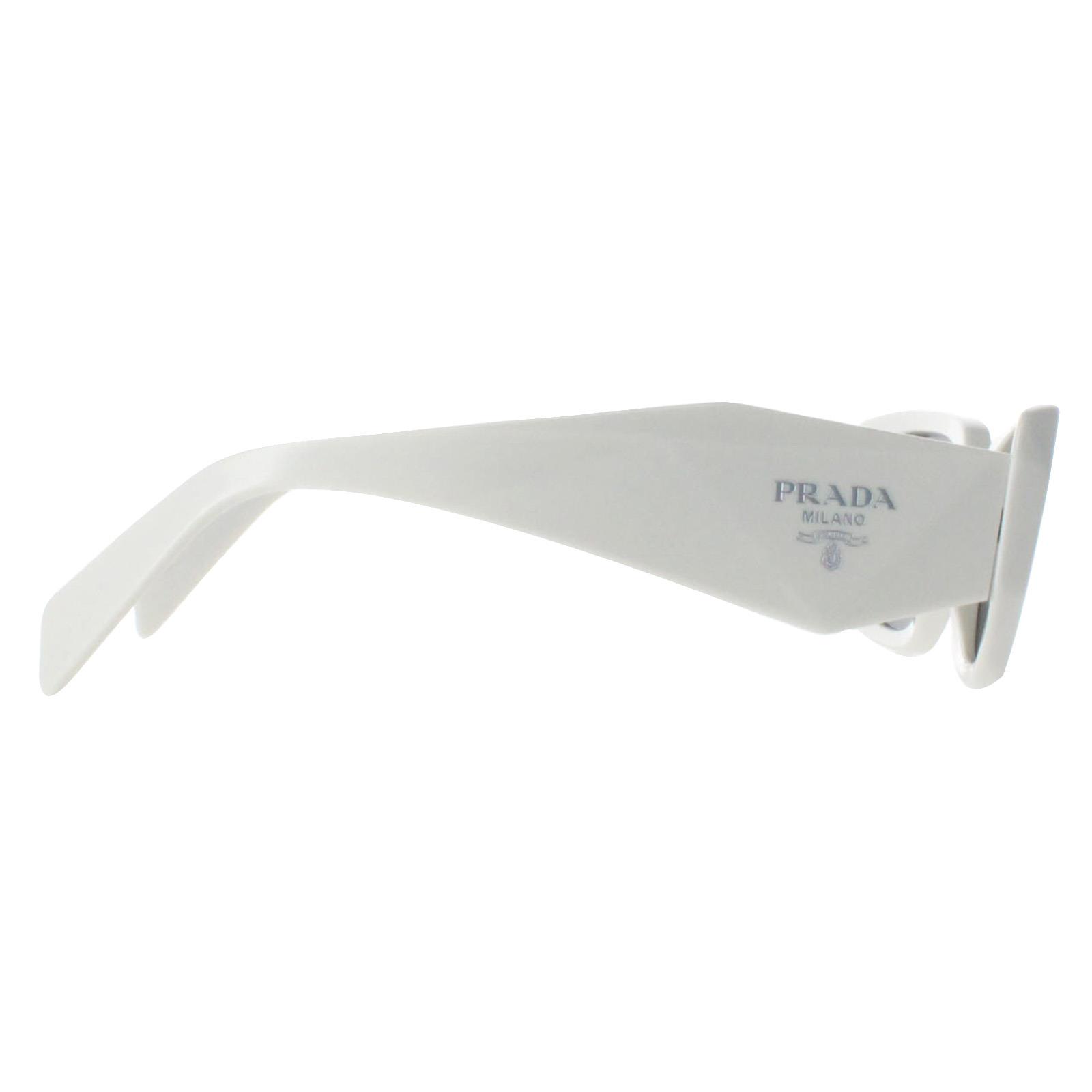 White Prada White Rectangle Talc Dark Grey PR17WS, Image 4 of 4