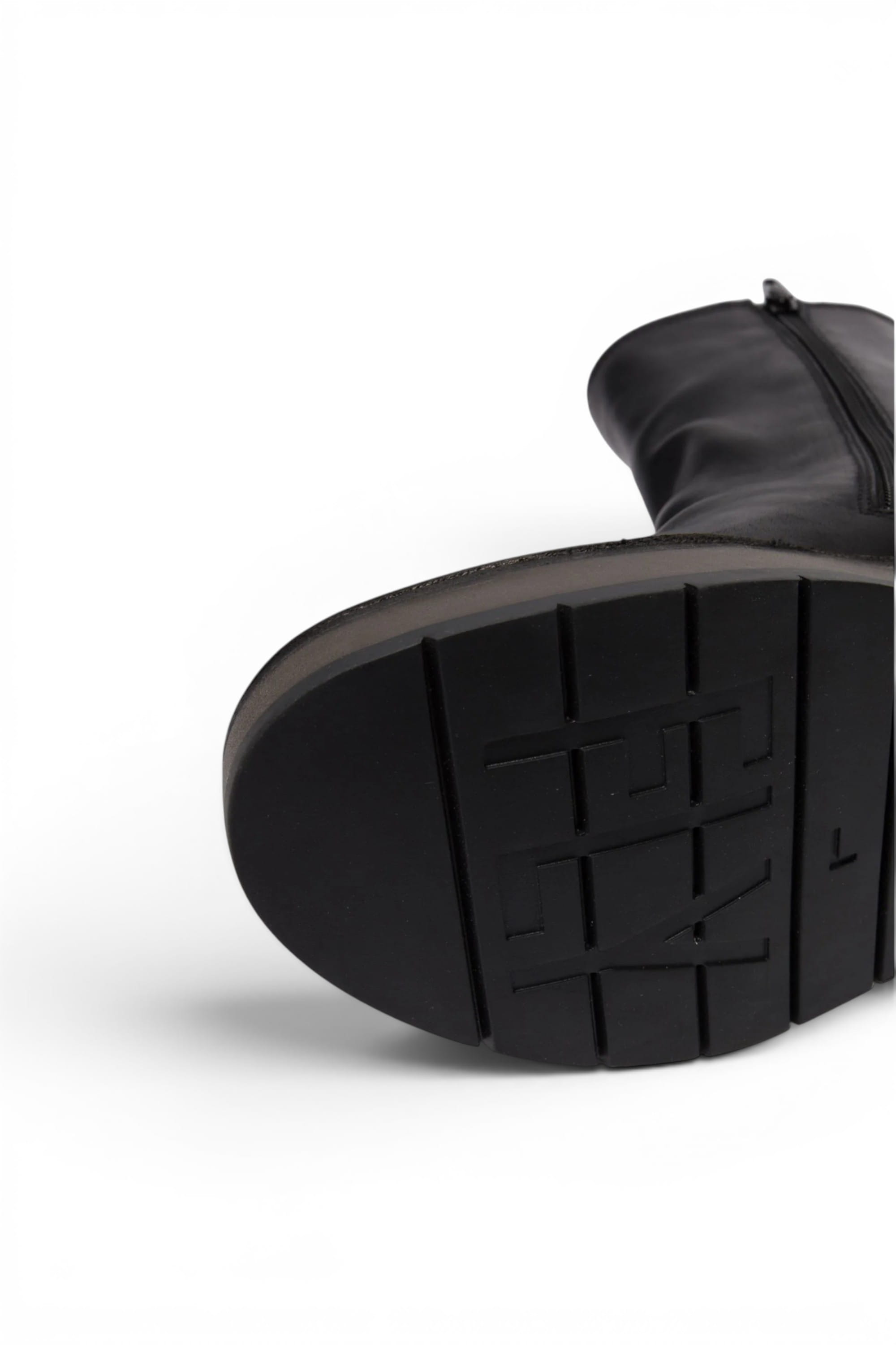 Black Womens Zip Up Ankle Boots - RENO053FLY, Image 5 of 5