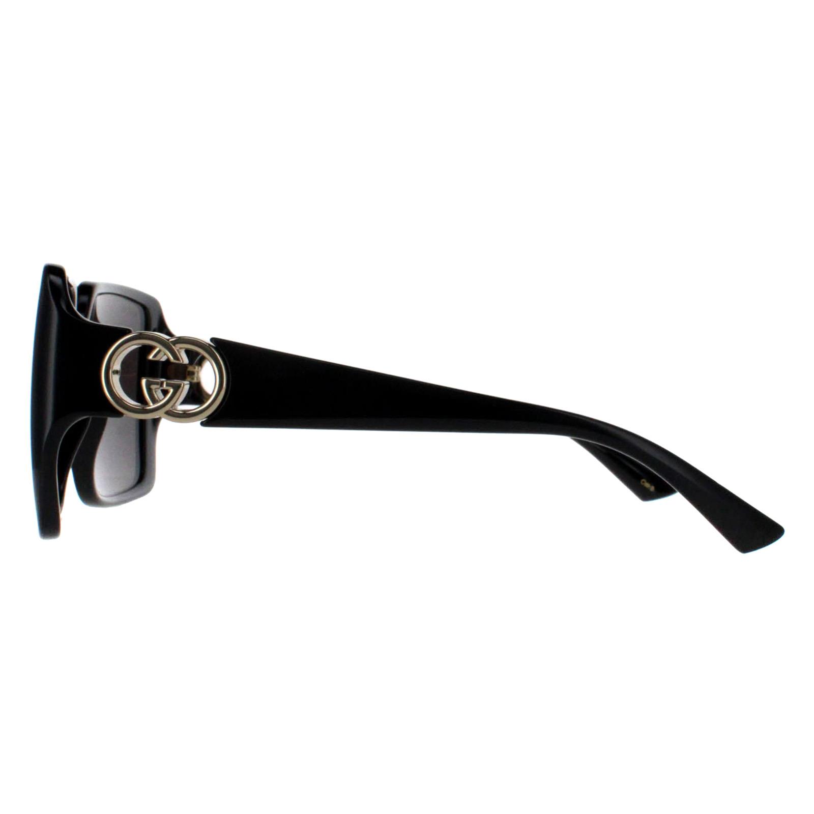 Black Square Black with Gold Grey GG1692S, Image 3 of 6
