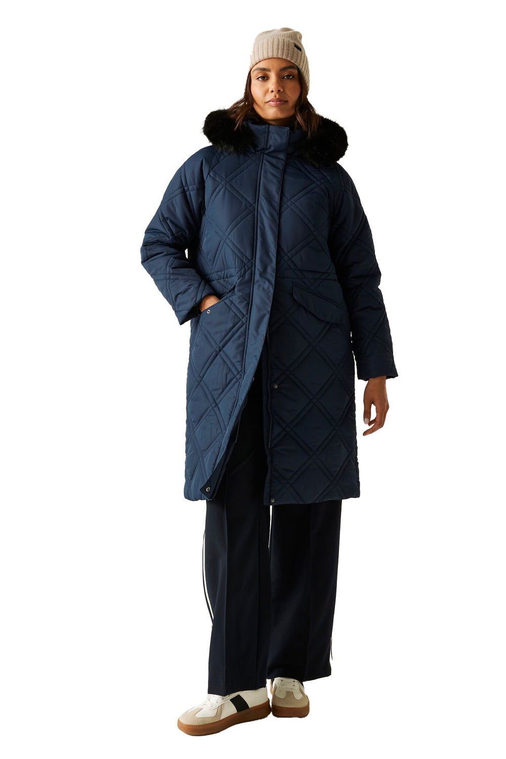 Navy Regatta Navy Freyla Padded Jacket, Image 5 of 5