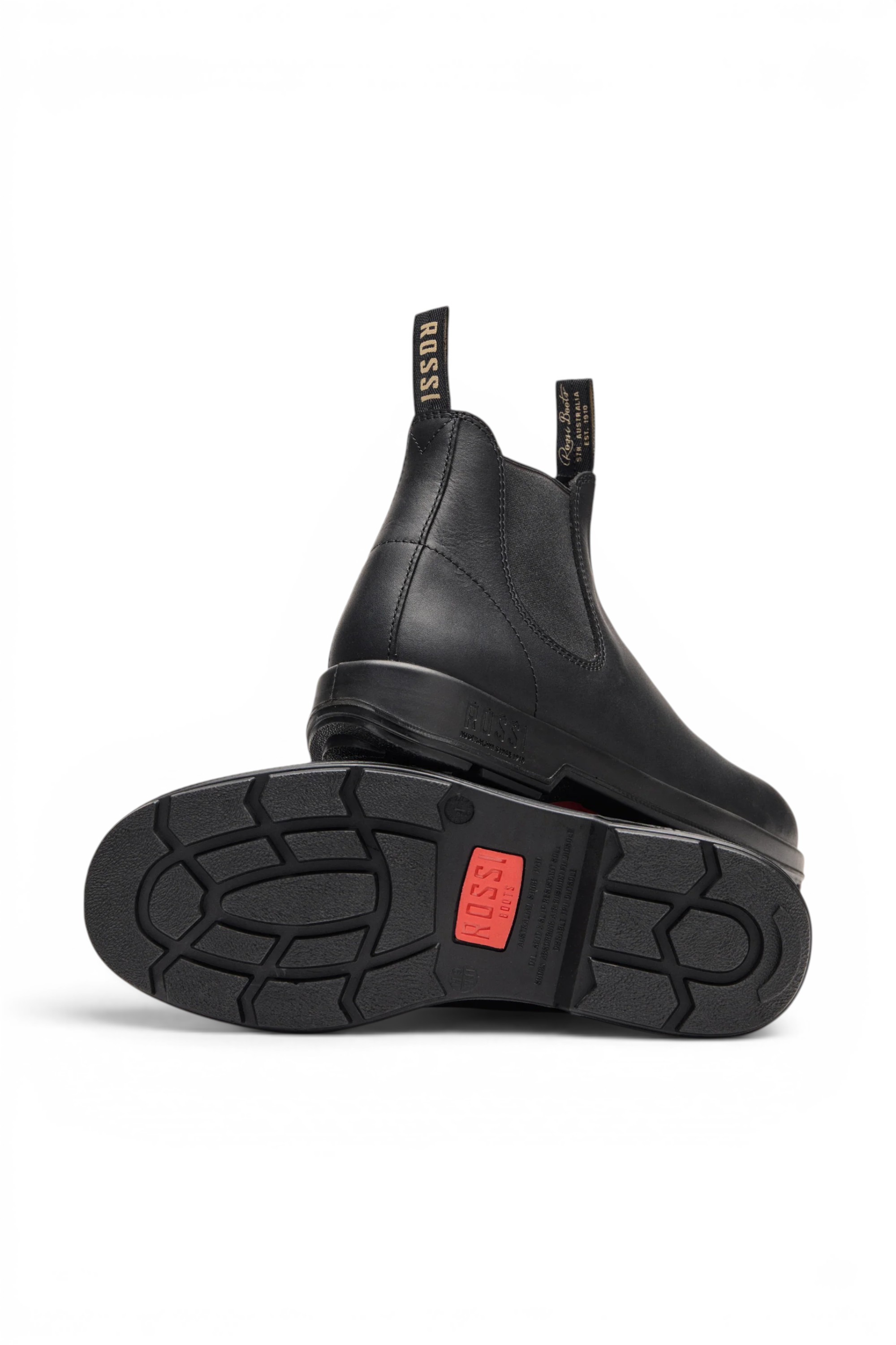 Black Leather Outdoor Chelsea Boots-Spinifex, Image 4 of 6