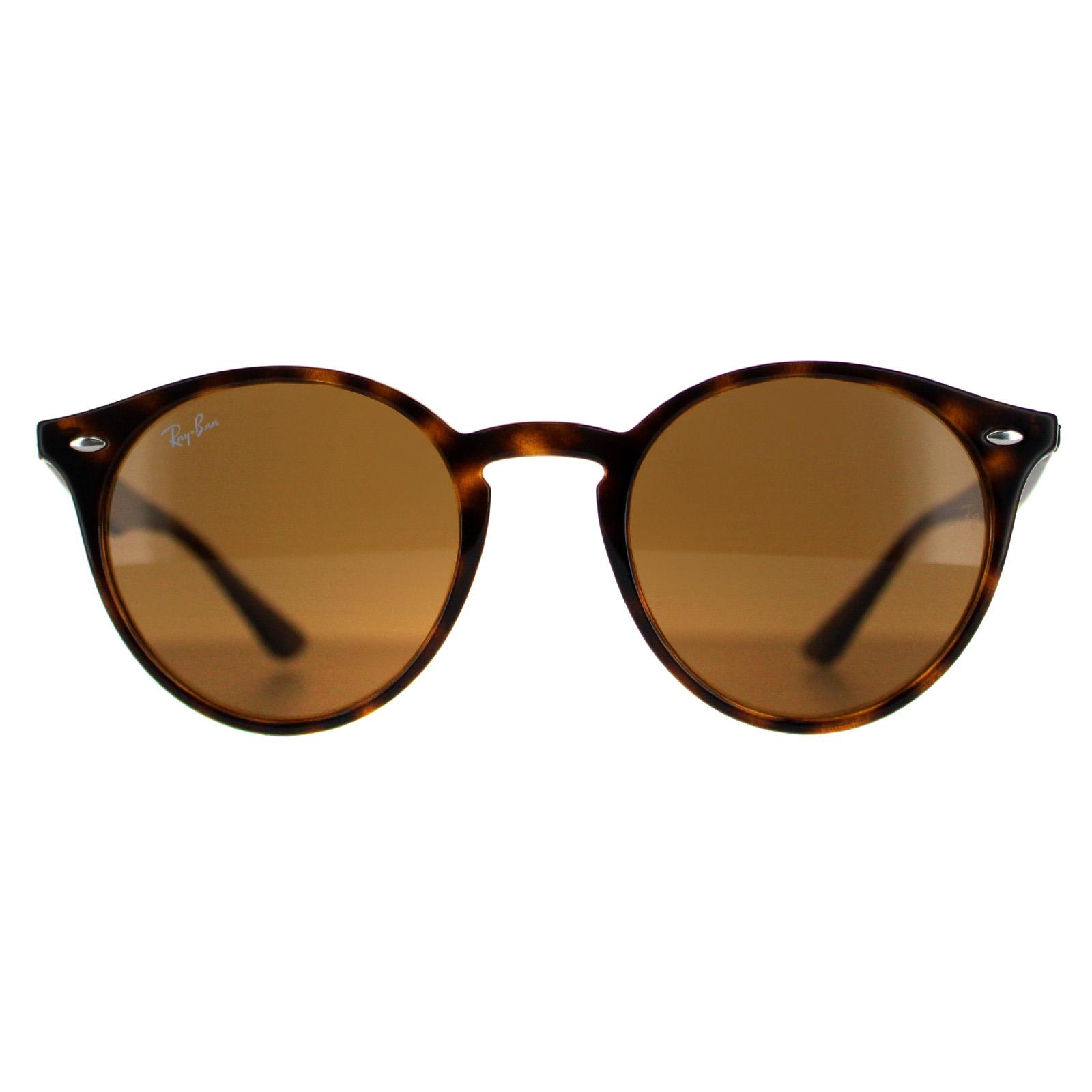 Brown Round Tortoise Brown B-15 2180 Sunglasses, Image 1 of 4