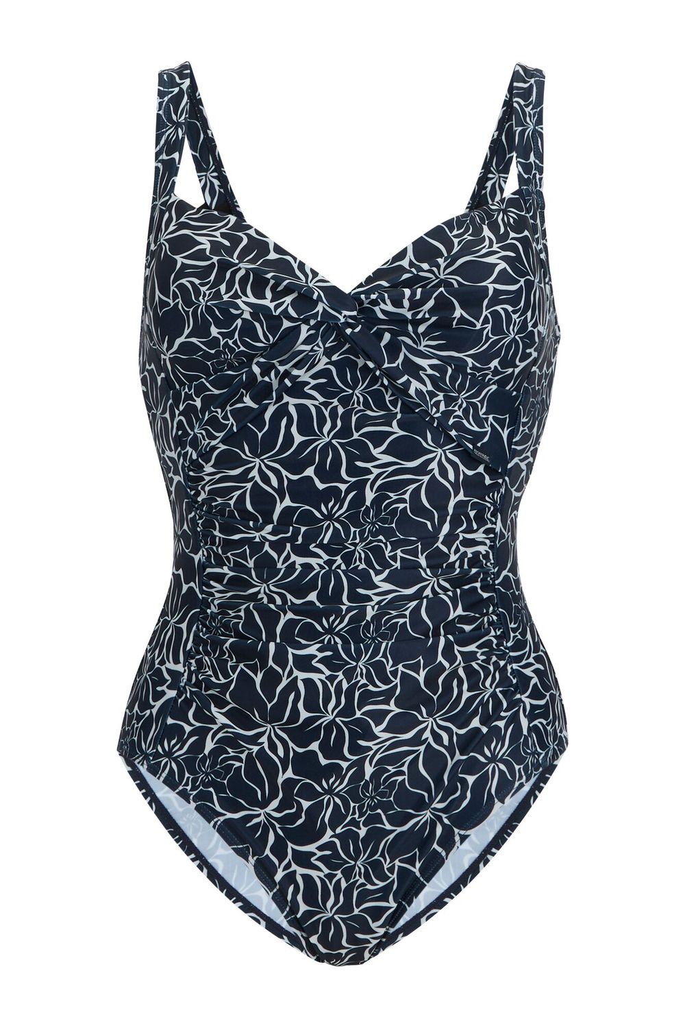 Navy Sakari Patterned One Piece Swimsuit, Image 1 of 5