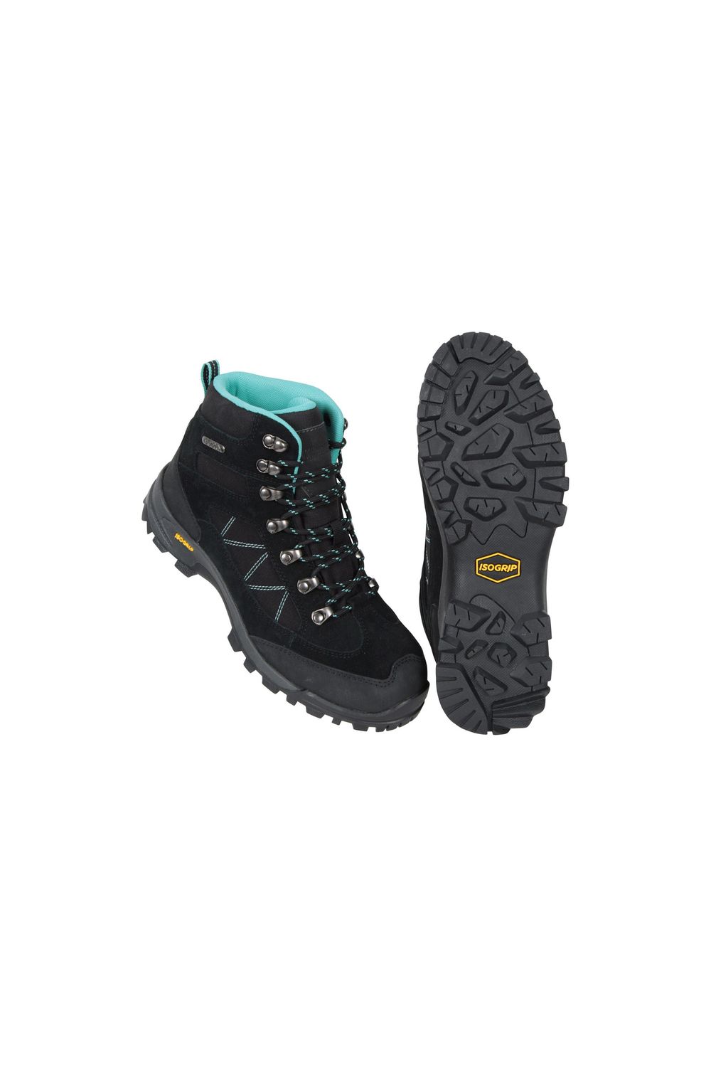 Black Storm Suede Waterproof Hiking Boots, Image 6 of 6