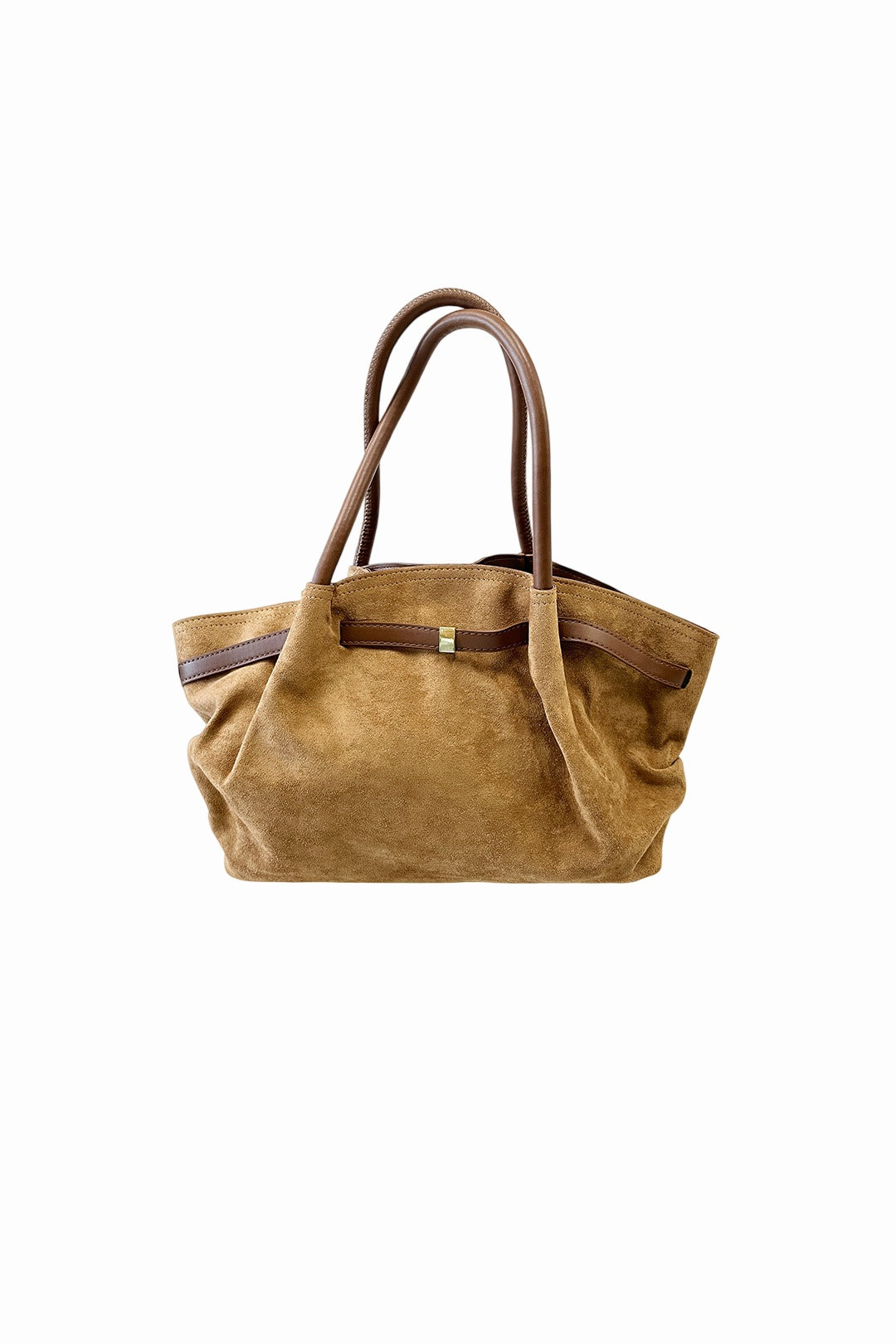 Brown Vintage Soft Faux Suede Shoulder Bag, Image 2 of 4