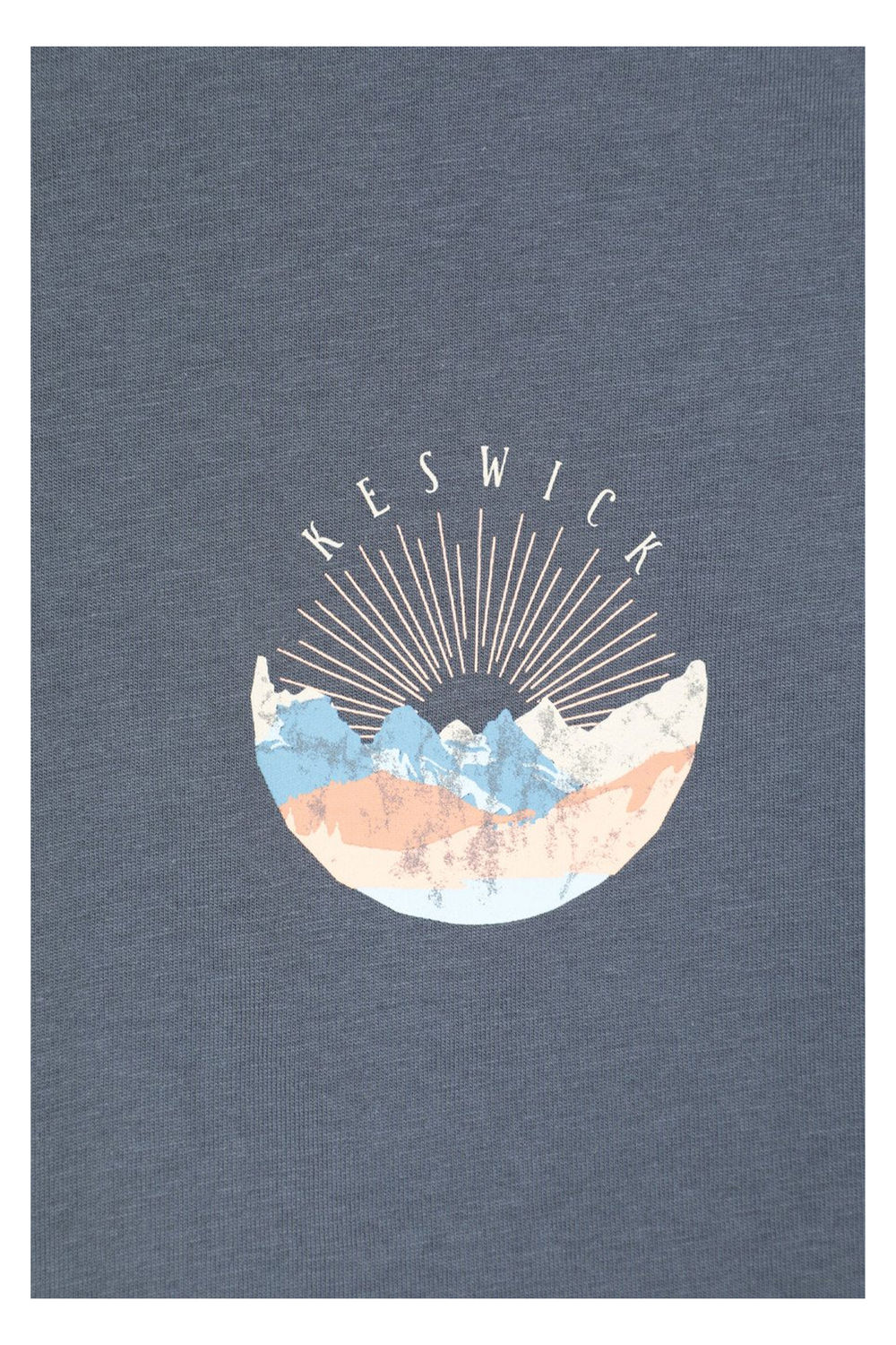 Navy Blue Keswick Chest Print TShirt, Image 4 of 5