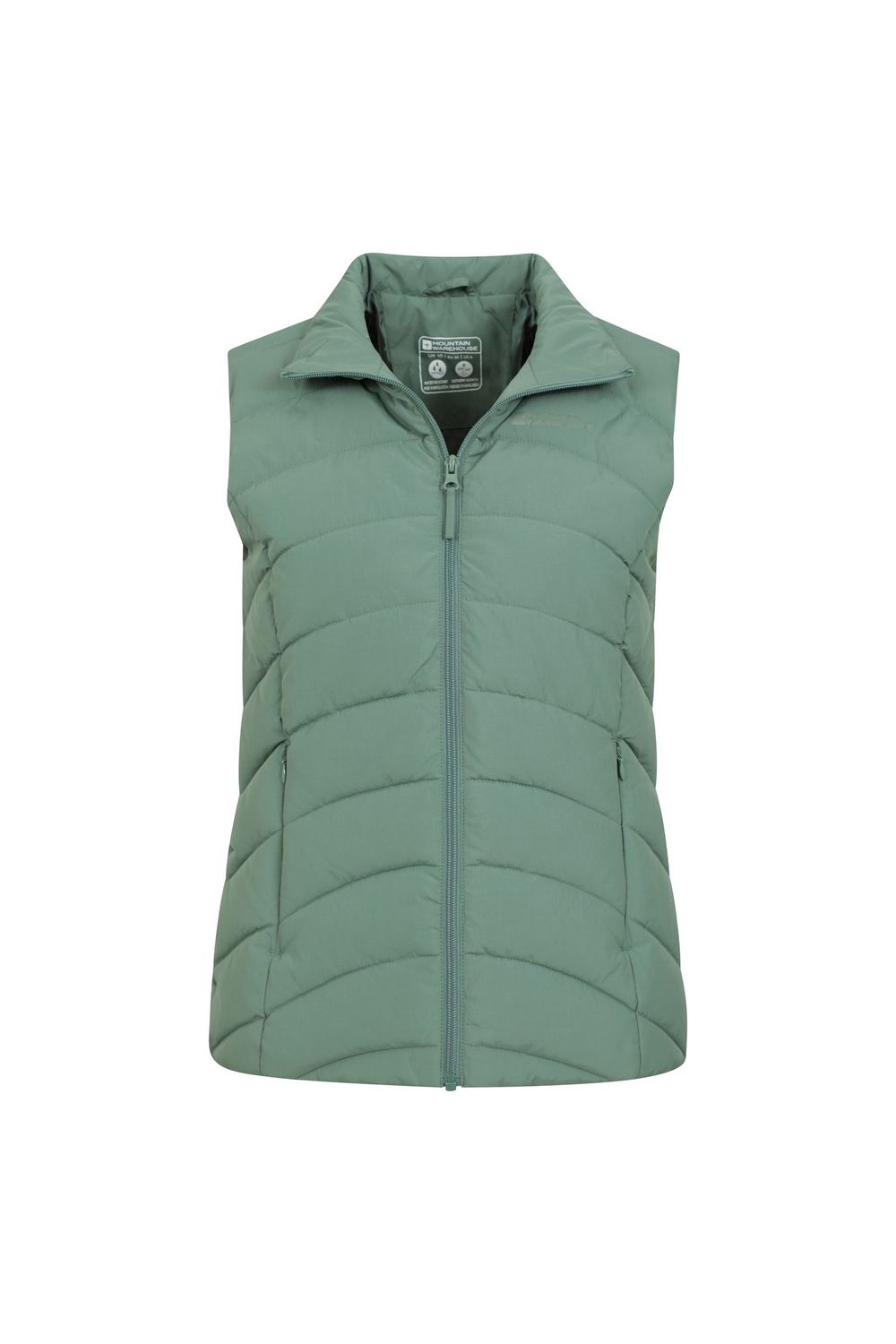 Dark Green Opal Padded Gilet, Image 4 of 6