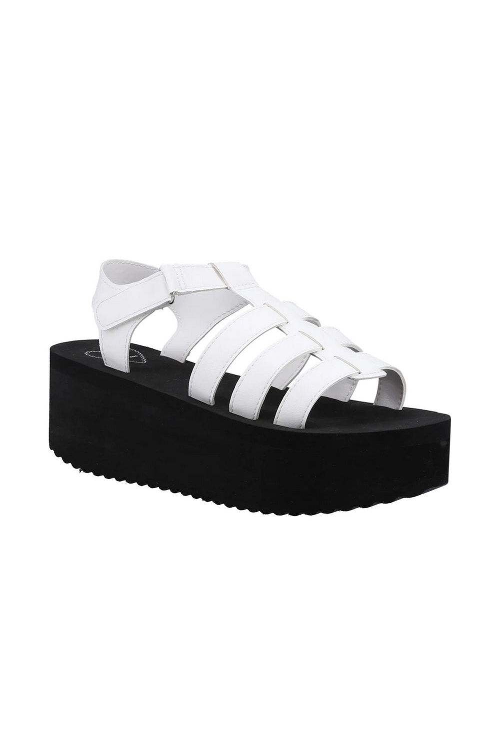 White Helio Terrence Wedge Sandals, Image 4 of 4