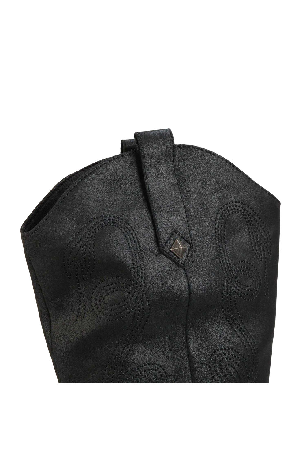 Black Feria Embroidered Cowboy Boots, Image 6 of 6