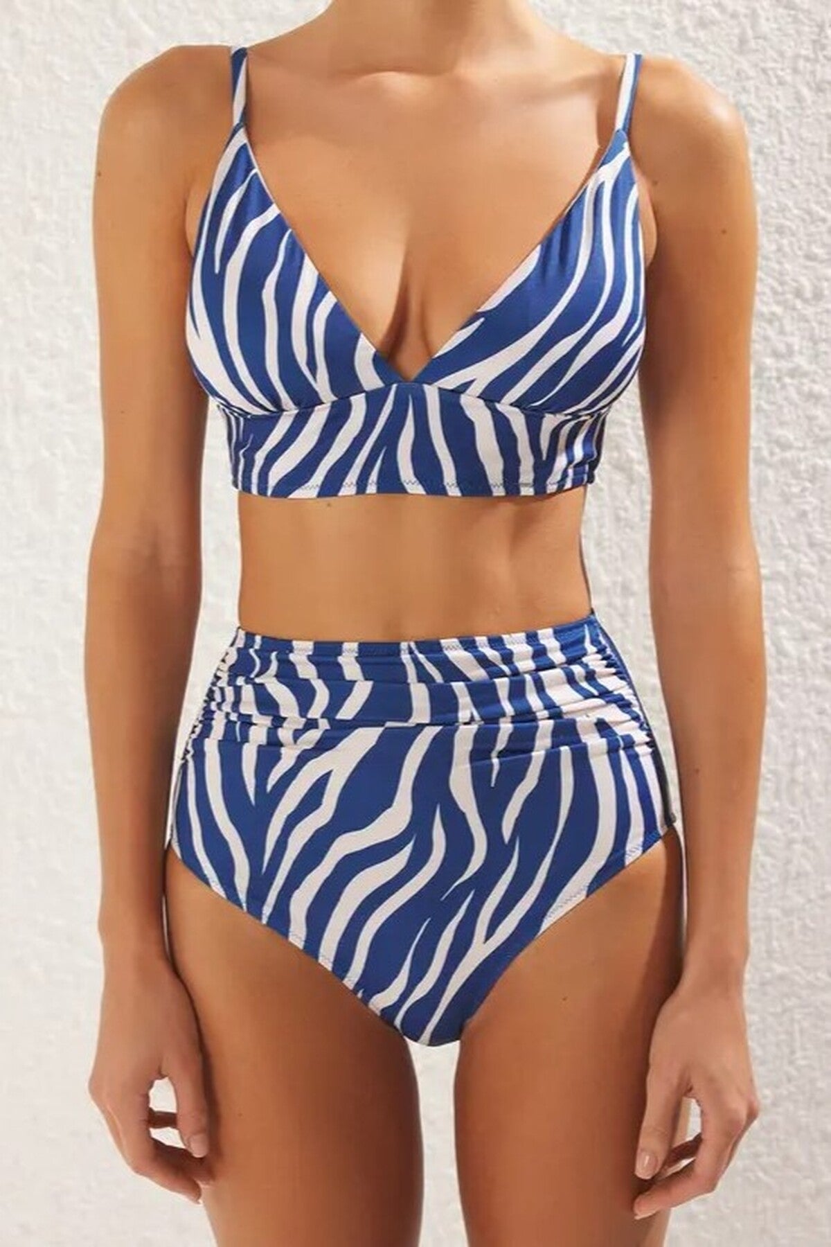 Multi High Waist Shaping Bikini Bottom, Image 2 of 5