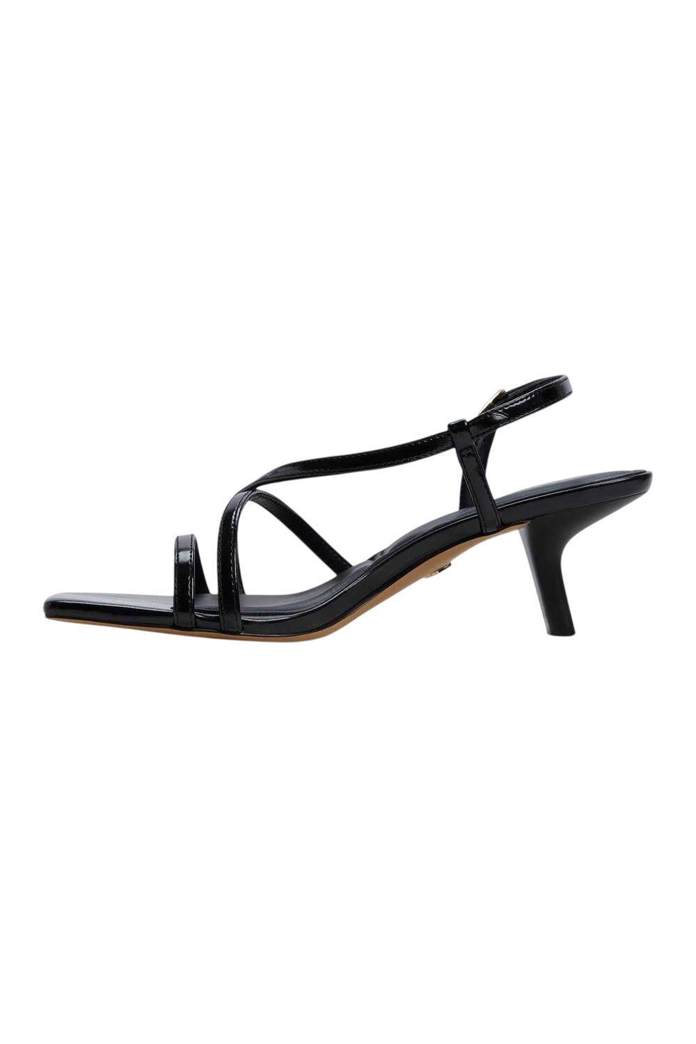 Black Lendacan Strappy Kitten Heel Sandals, Image 3 of 4