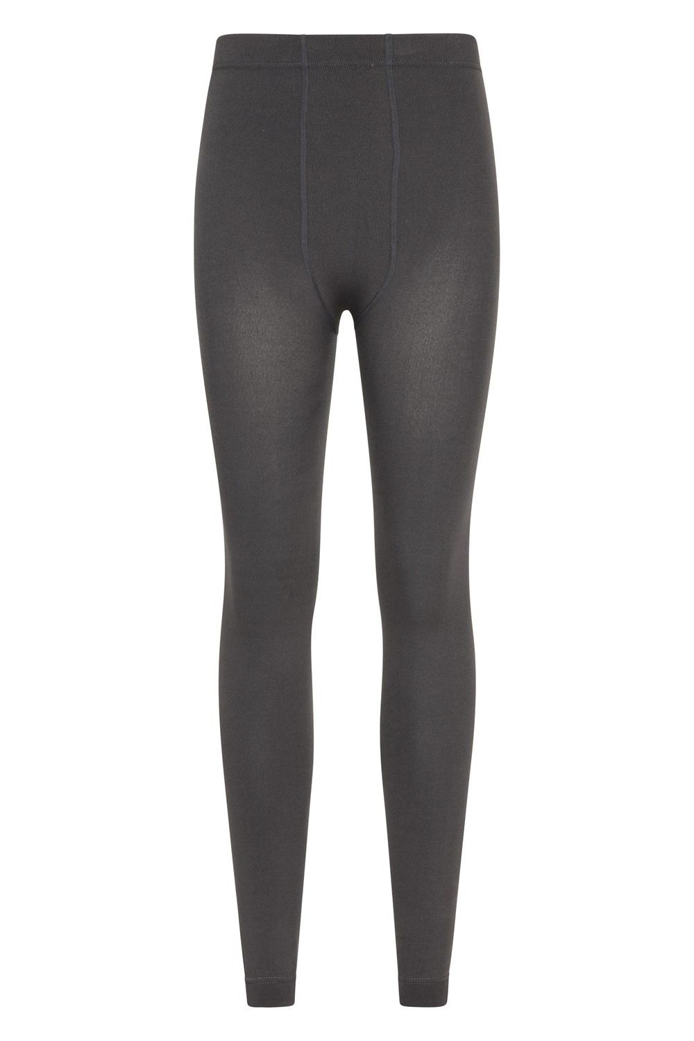 Grey Fluffy Fleece Lined Thermal Leggings, Image 1 of 4