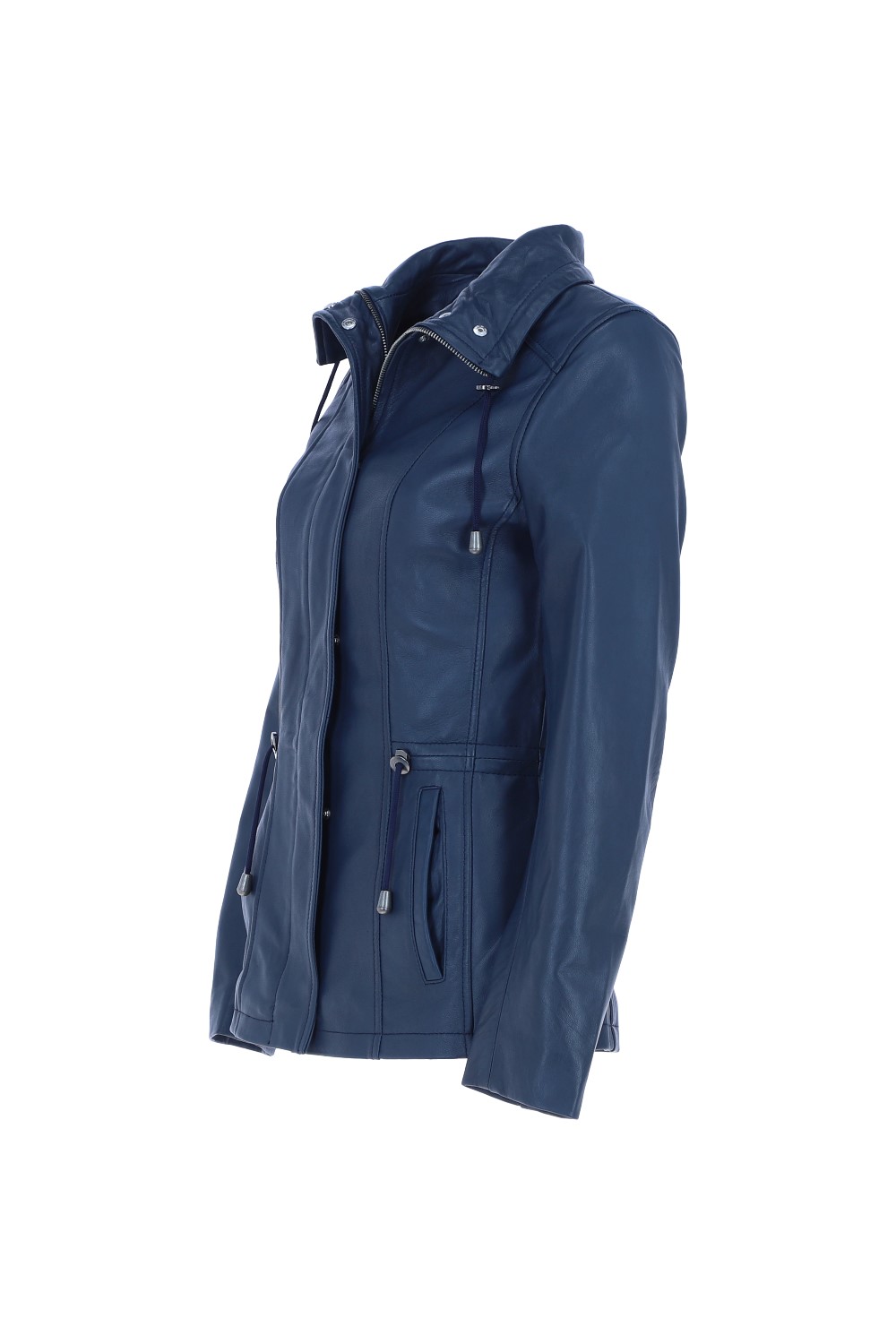 Navy Ashwood Leather Navy Versatile Real Leather Casual Jacket, Image 3 of 5
