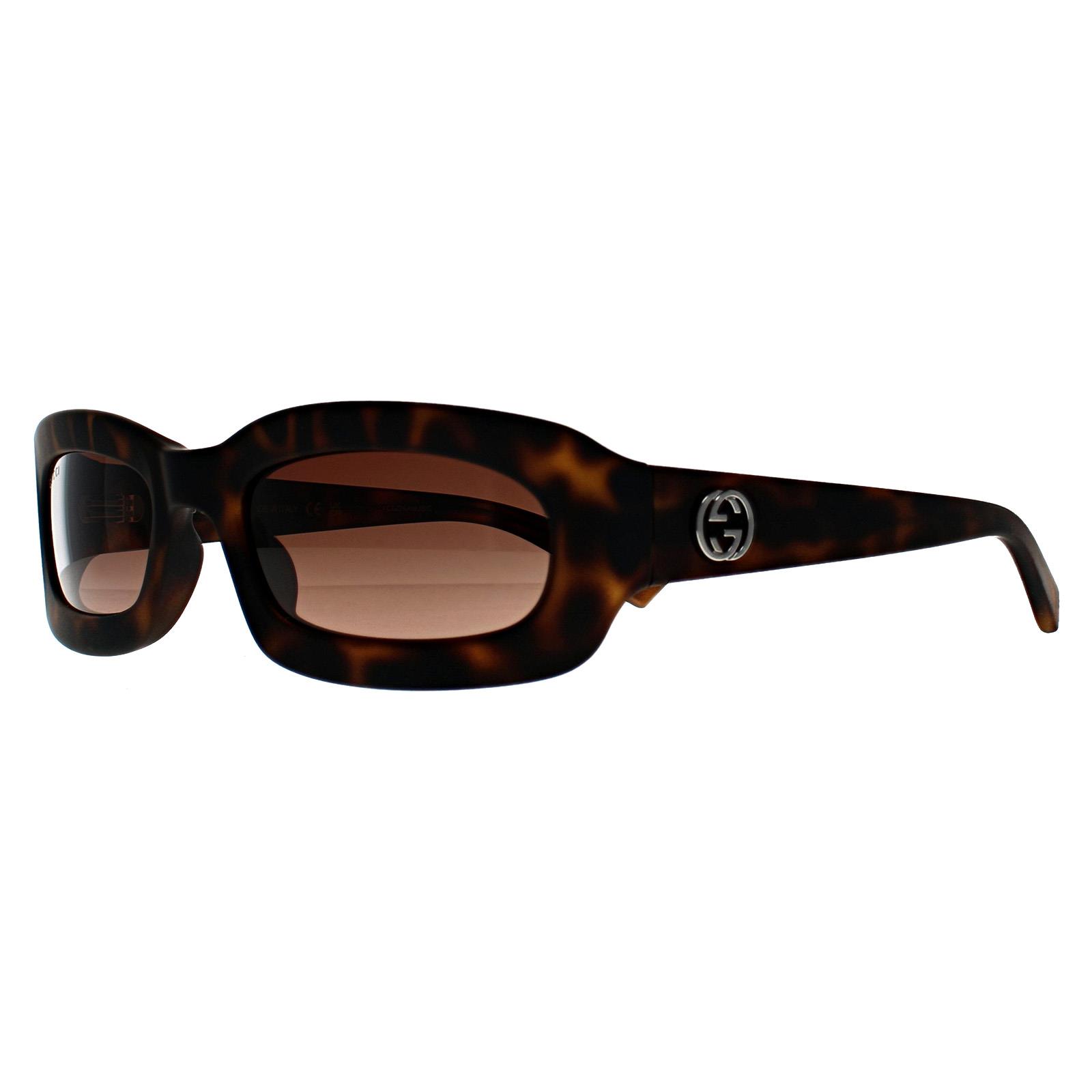 Brown Gucci Brown Rectangle Havana Brown Gradient GG1786S, Image 2 of 3