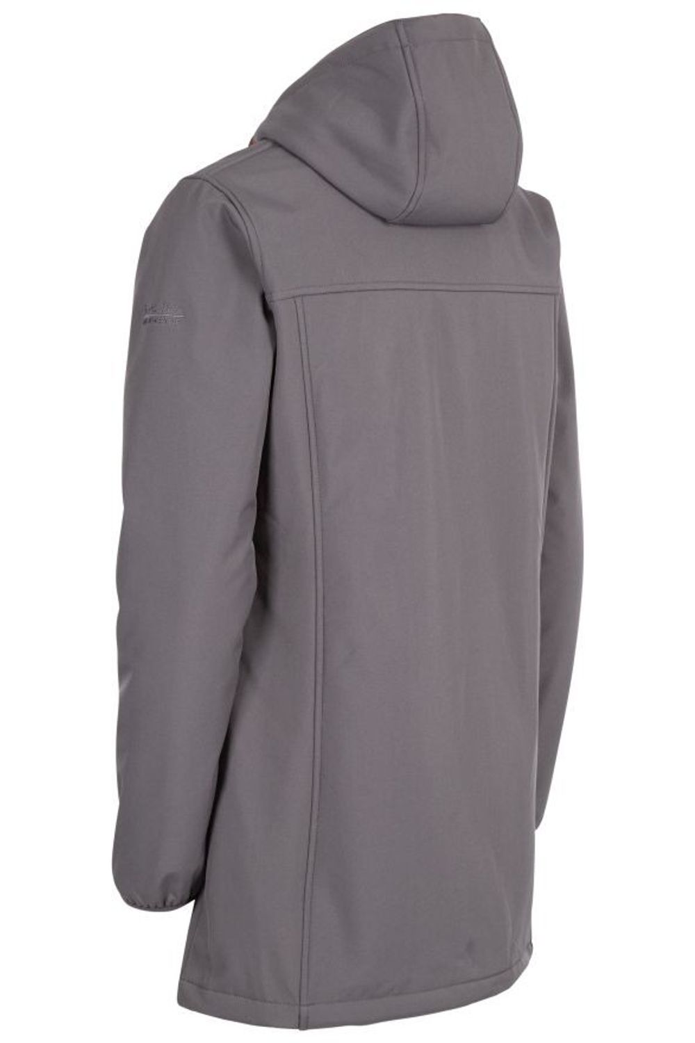 Charcoal Kristen Long Hooded Waterproof Jacket, Image 3 of 8
