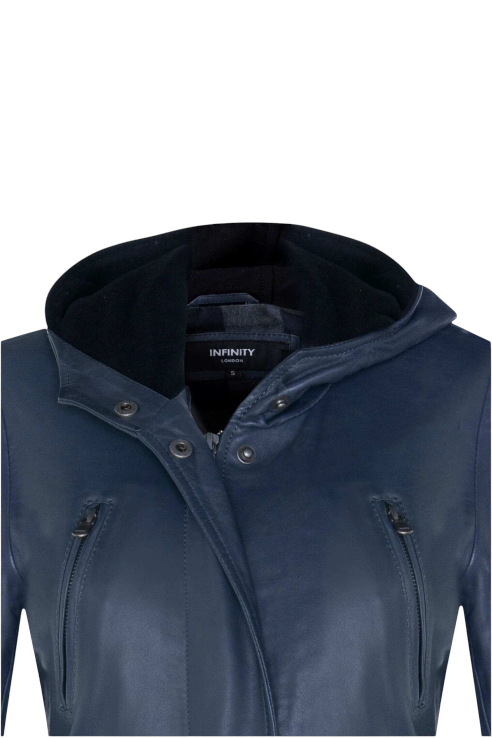 Navy Hooded Parka Jacket-Oakengates, Image 5 of 5