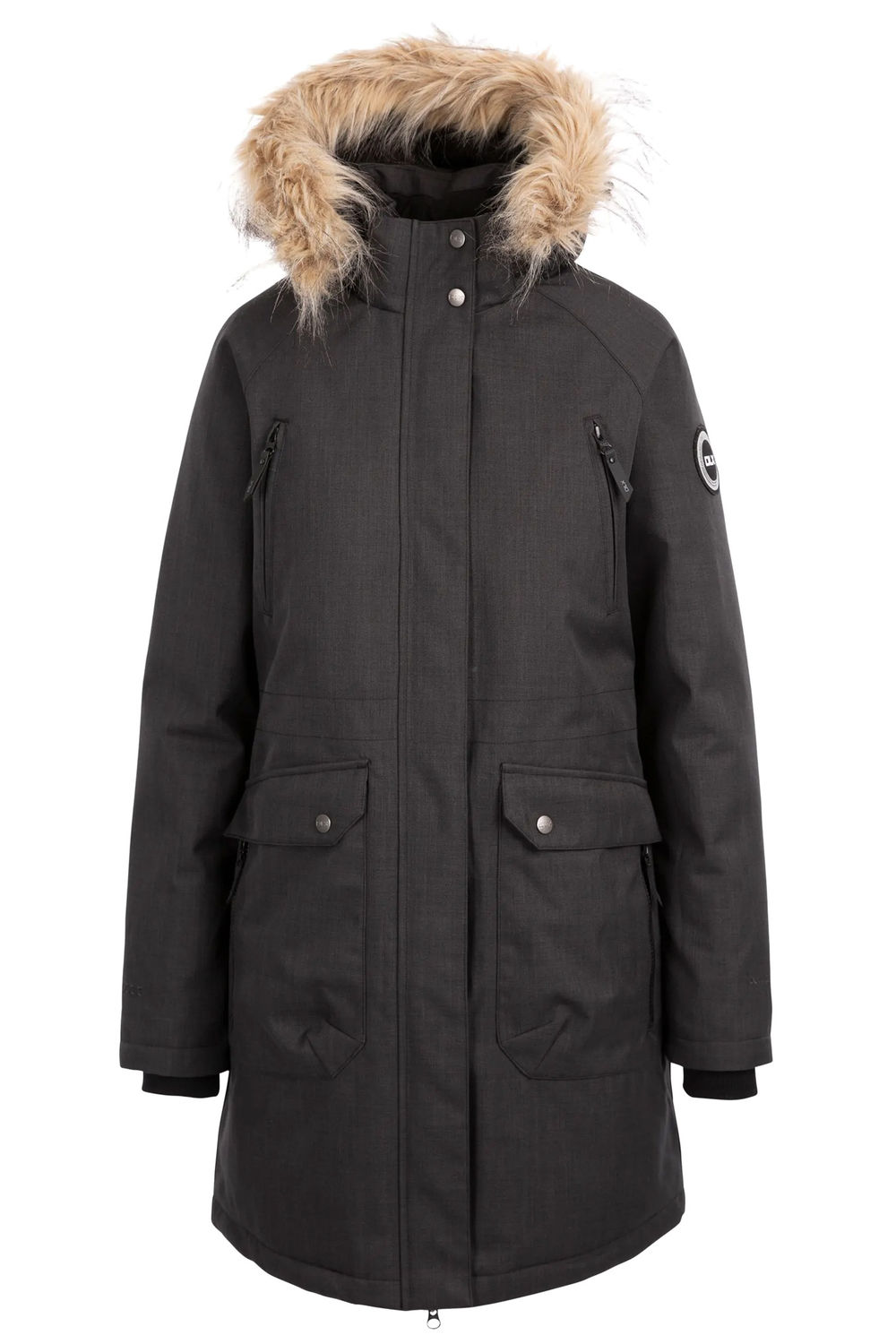 Black Trespass Black Dana Down Jacket, Image 1 of 5