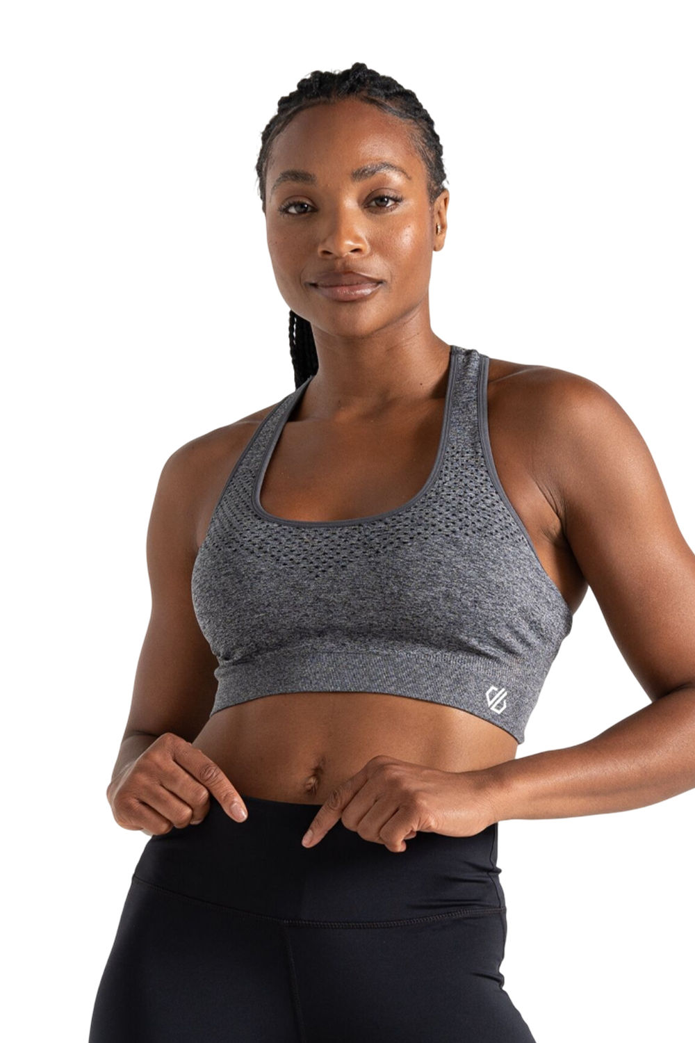 Dark Grey Dont Sweat It II Sports Bra, Image 1 of 6