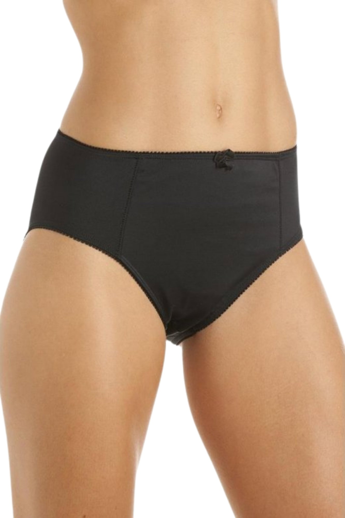 Black 2 Pack High Waist Full Briefs, Image 1 of 4