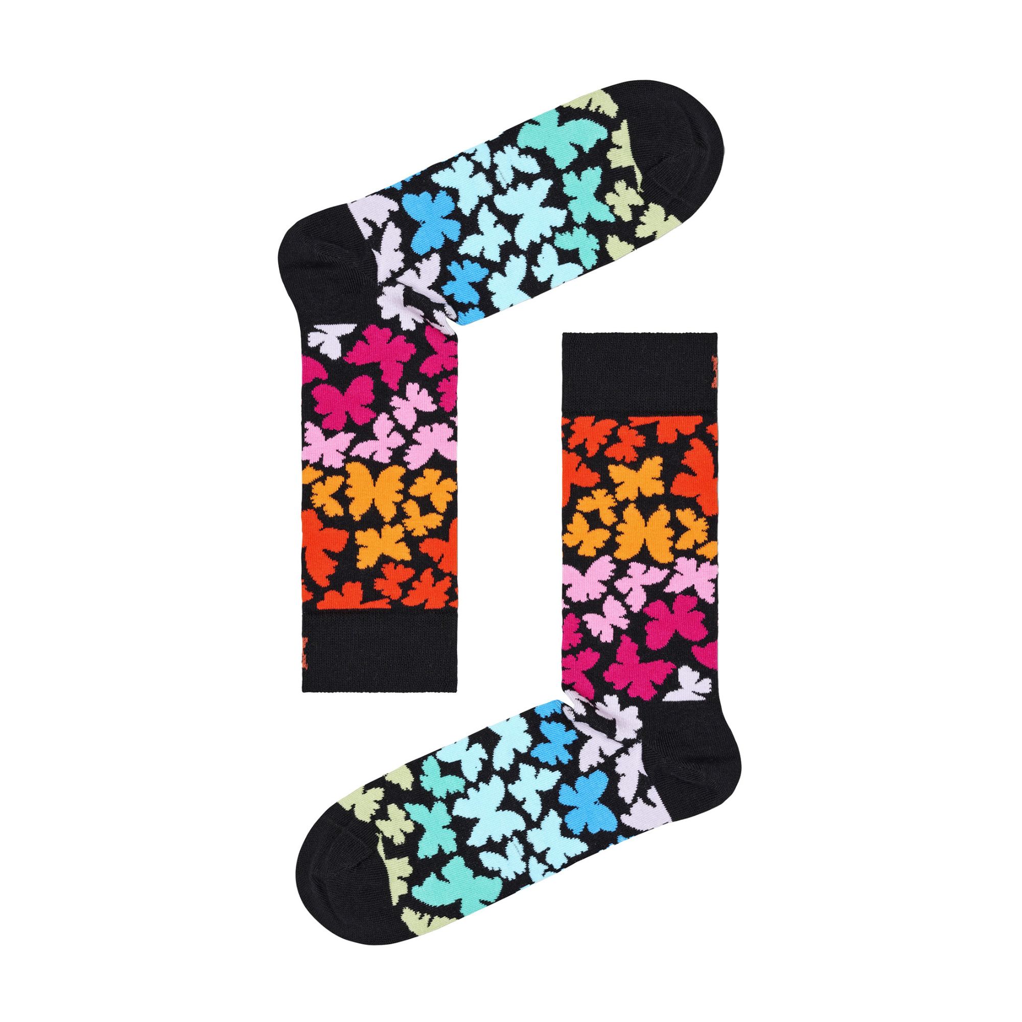 Multi Novelty Butterfly Pattern Socks, Image 3 of 3