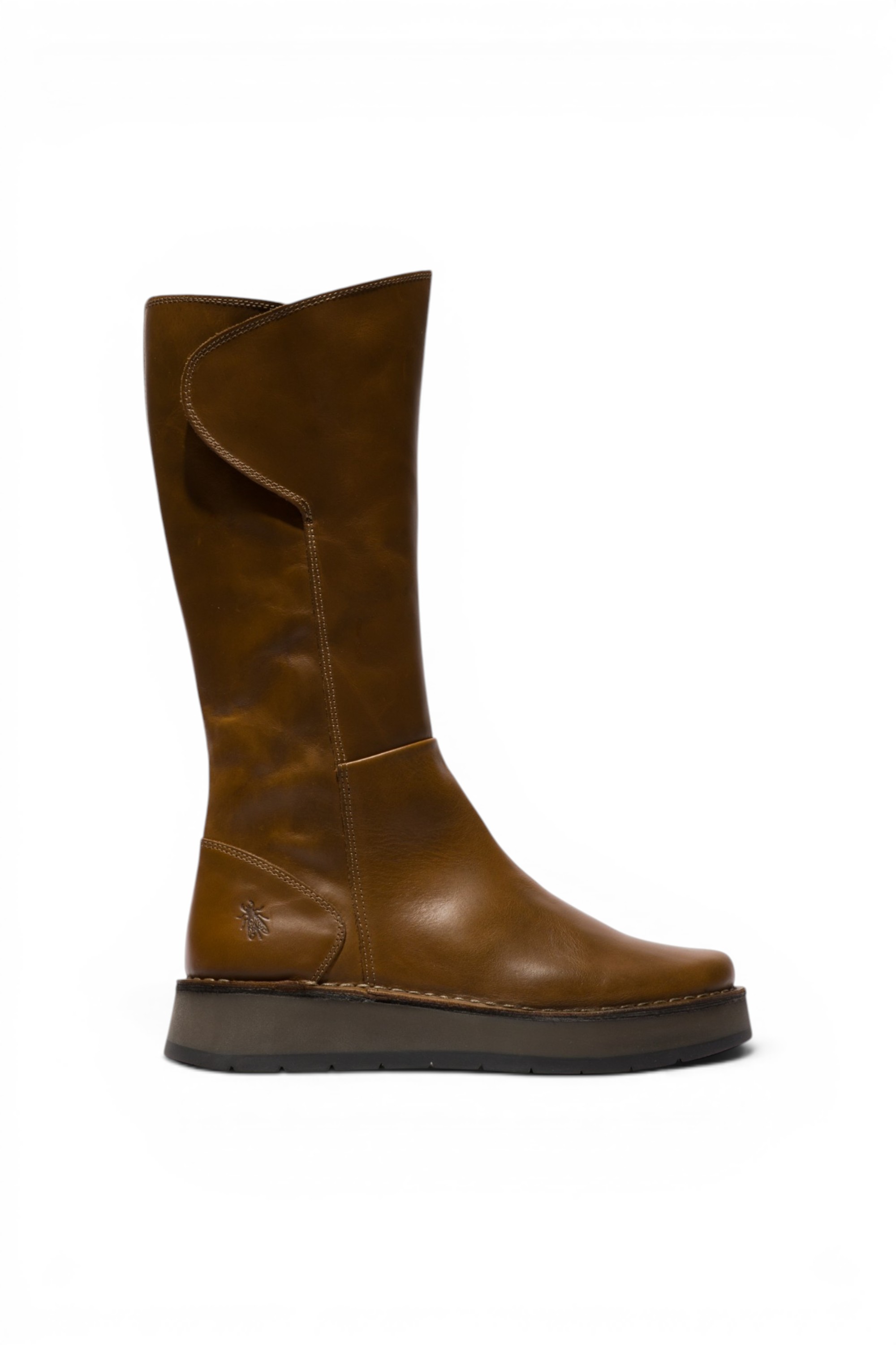 Camel Womens Leather High Long Boots-RHEA042, Image 1 of 5
