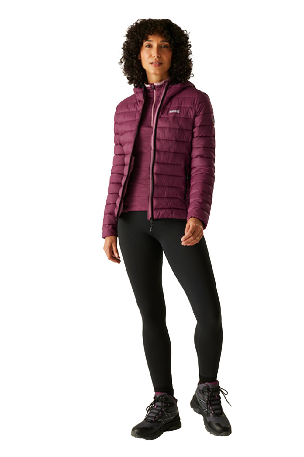 Red Marizion Hooded Padded Jacket, Image 4 of 4