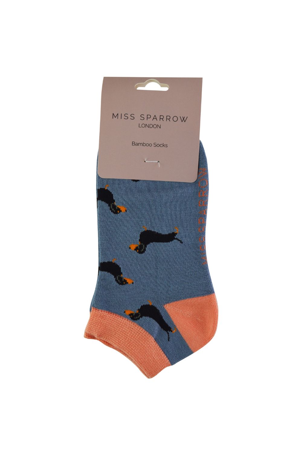 Blue Bamboo Breathable Trainer Socks, Image 2 of 5